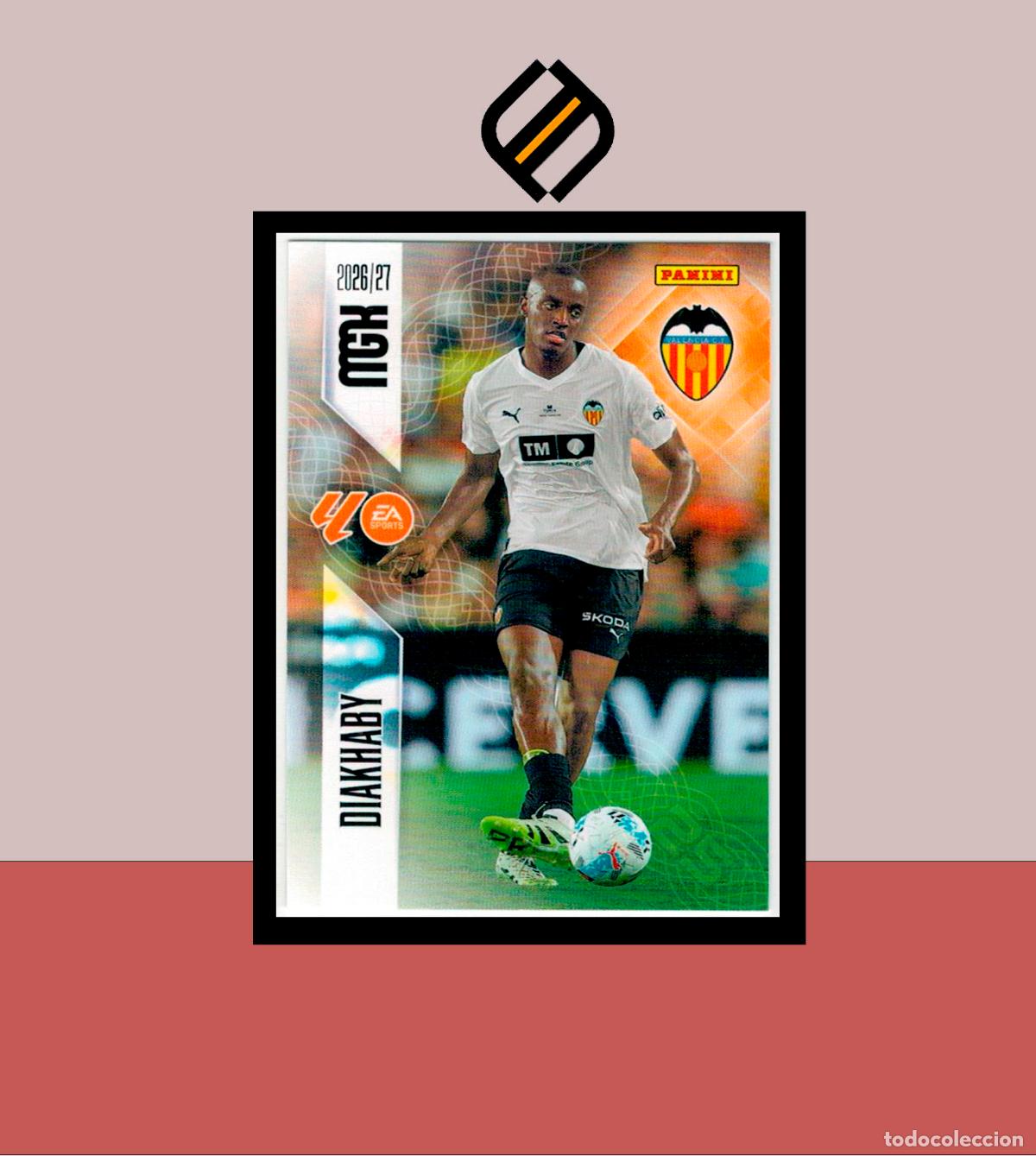 Cromos de f&uacute;tbol: MEGACRACKS 2026 2027 26 27 PANINI N&ordm; 347 DIAKHABY VALENCIA COLECCI&Oacute;N ALB&Uacute;M MGK