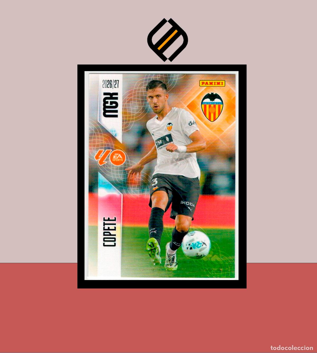 Cromos de f&uacute;tbol: MEGACRACKS 2026 2027 26 27 PANINI N&ordm; 349 COPETE VALENCIA COLECCI&Oacute;N ALB&Uacute;M MGK