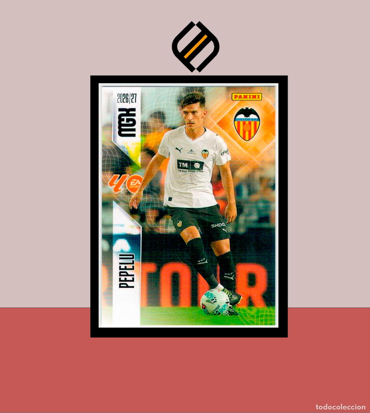 Cromos de f&uacute;tbol: MEGACRACKS 2026 2027 26 27 PANINI N&ordm; 352 PEPELU VALENCIA COLECCI&Oacute;N ALB&Uacute;M MGK
