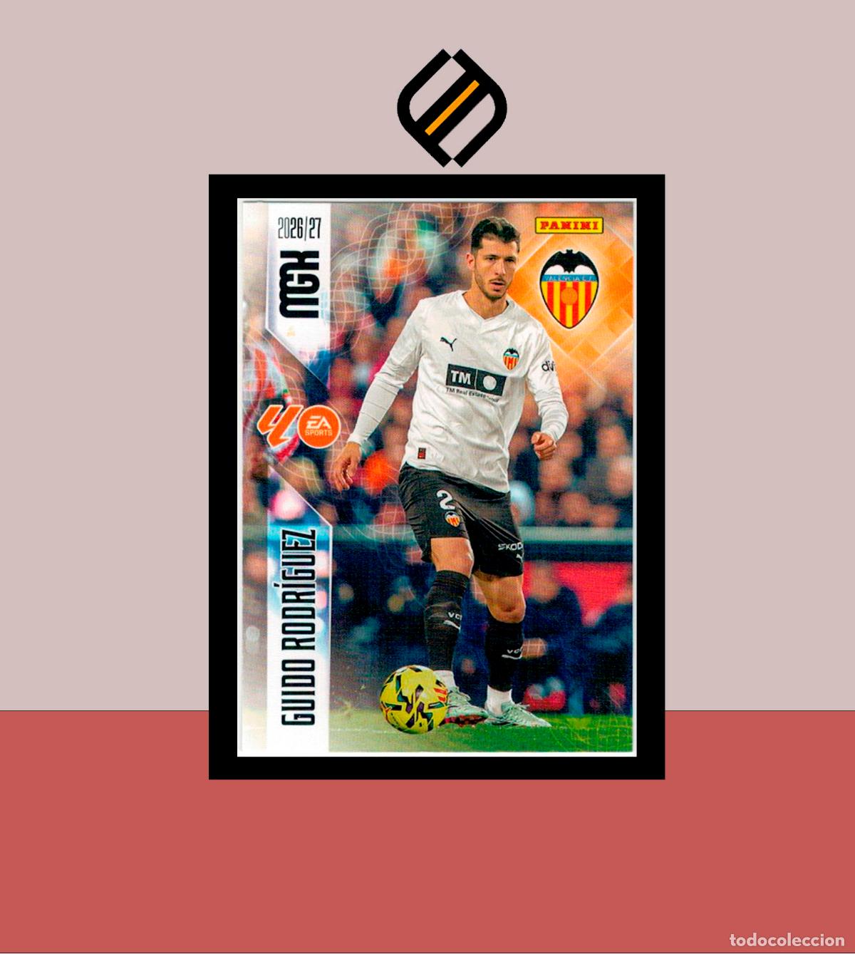 Cromos de f&uacute;tbol: MEGACRACKS 2026 2027 26 27 PANINI N&ordm; 353 GUIDO RODR&Iacute;GUEZ VALENCIA COLECCI&Oacute;N ALB&Uacute;M MGK