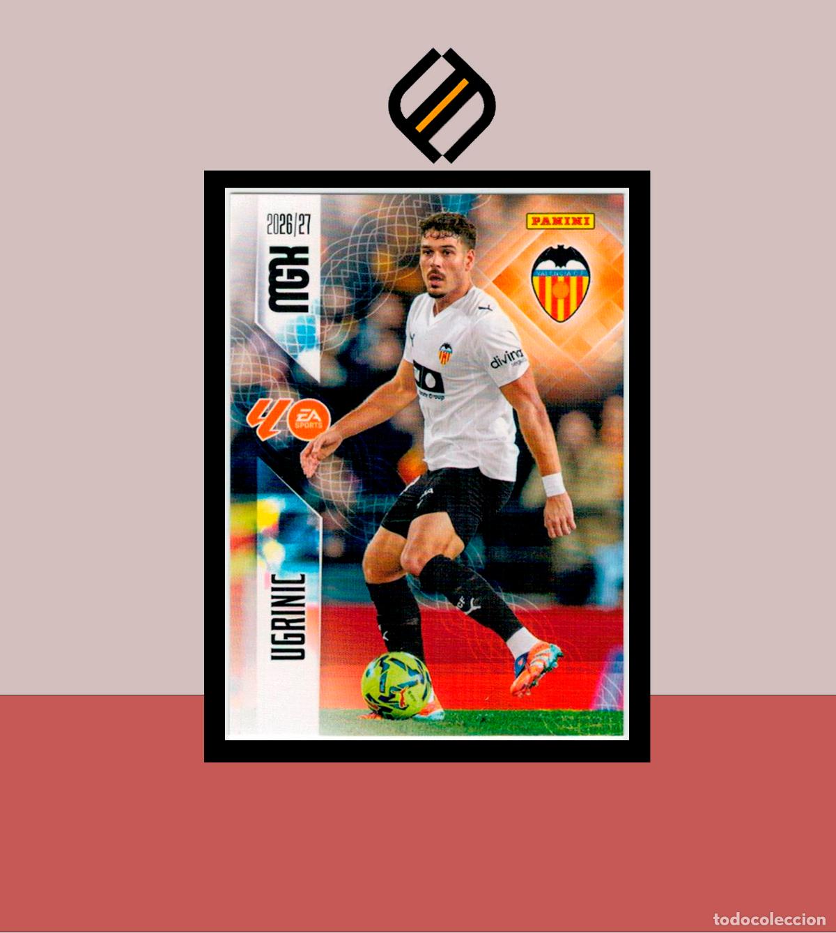 Cromos de f&uacute;tbol: MEGACRACKS 2026 2027 26 27 PANINI N&ordm; 356 UGRINIC VALENCIA COLECCI&Oacute;N ALB&Uacute;M MGK
