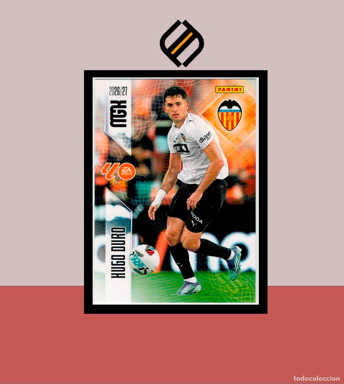 Cromos de f&uacute;tbol: MEGACRACKS 2026 2027 26 27 PANINI N&ordm; 358 HUGO DURO VALENCIA COLECCI&Oacute;N ALB&Uacute;M MGK