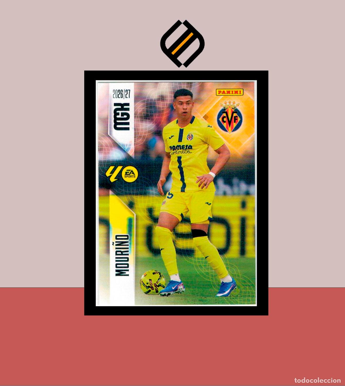 Cromos de f&uacute;tbol: MEGACRACKS 2026 2027 26 27 PANINI N&ordm; 364 MOURI&Ntilde;O VILLARREAL COLECCI&Oacute;N ALB&Uacute;M MGK