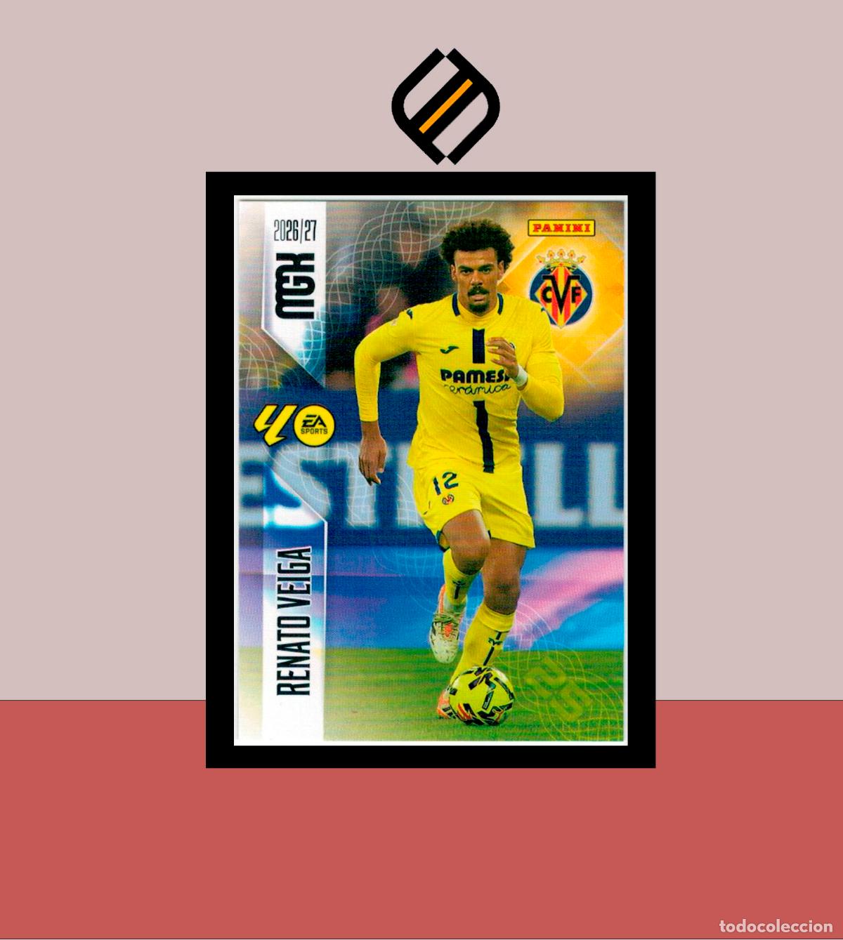 Cromos de f&uacute;tbol: MEGACRACKS 2026 2027 26 27 PANINI N&ordm; 368 RENATO VEIGA VILLARREAL COLECCI&Oacute;N ALB&Uacute;M MGK