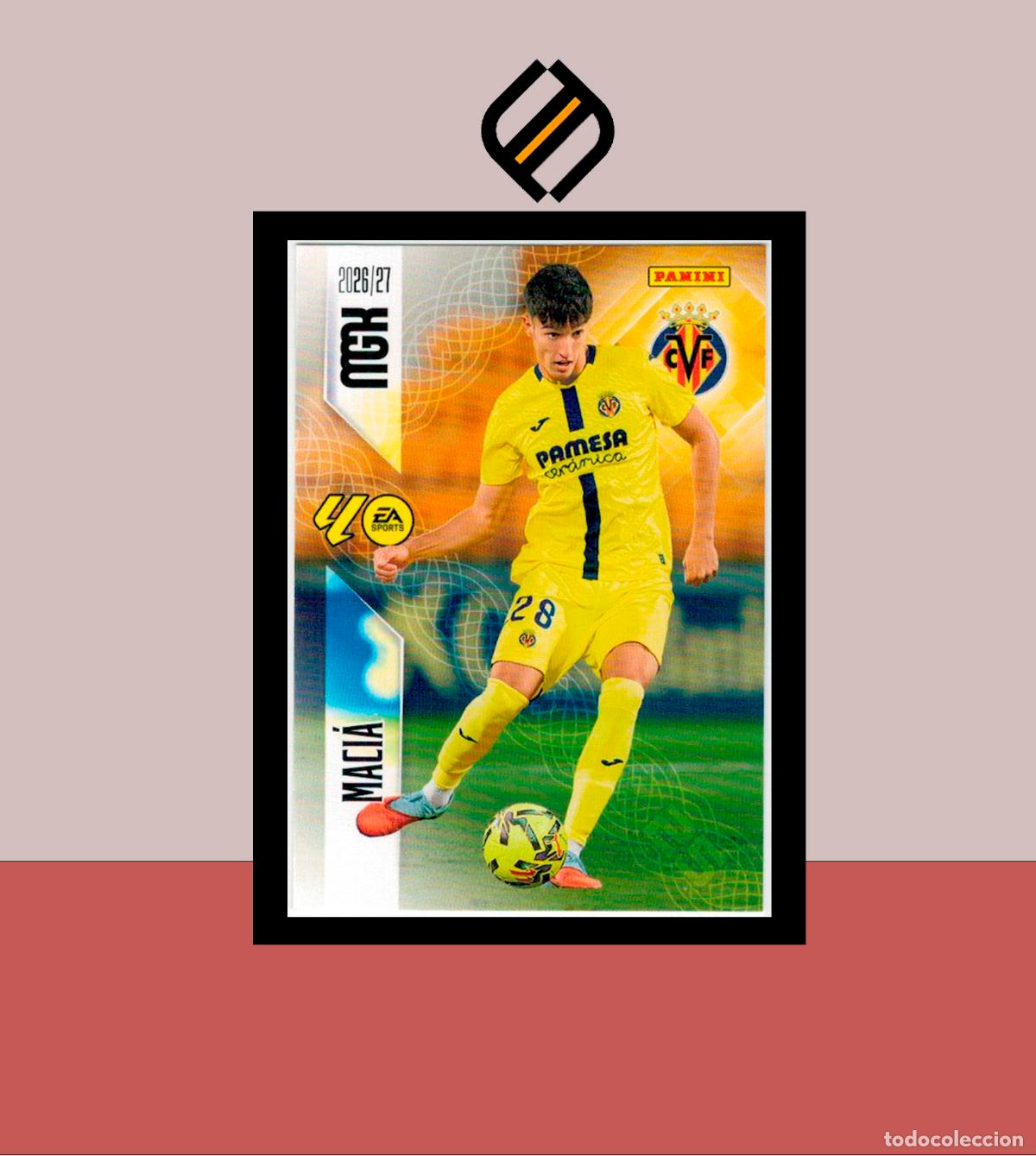 Cromos de f&uacute;tbol: MEGACRACKS 2026 2027 26 27 PANINI N&ordm; 371 MAC&Iacute;A VILLARREAL COLECCI&Oacute;N ALB&Uacute;M MGK