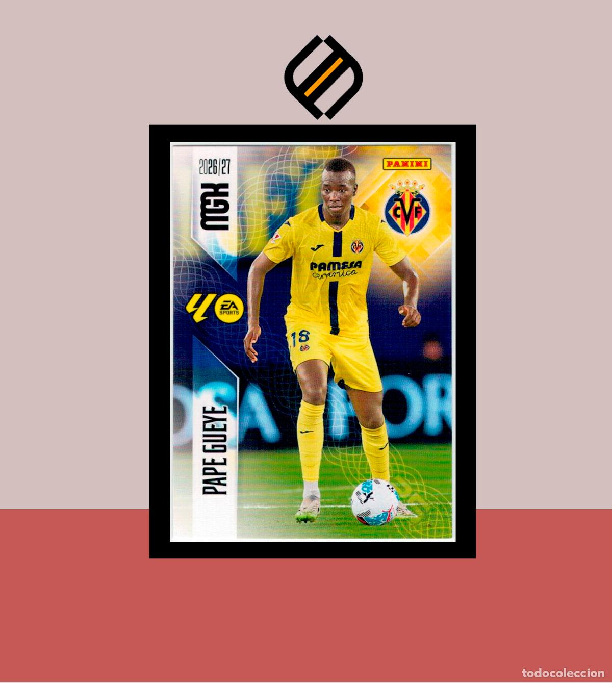 Cromos de f&uacute;tbol: MEGACRACKS 2026 2027 26 27 PANINI N&ordm; 372 PAPE GUEYE VILLARREAL COLECCI&Oacute;N ALB&Uacute;M MGK