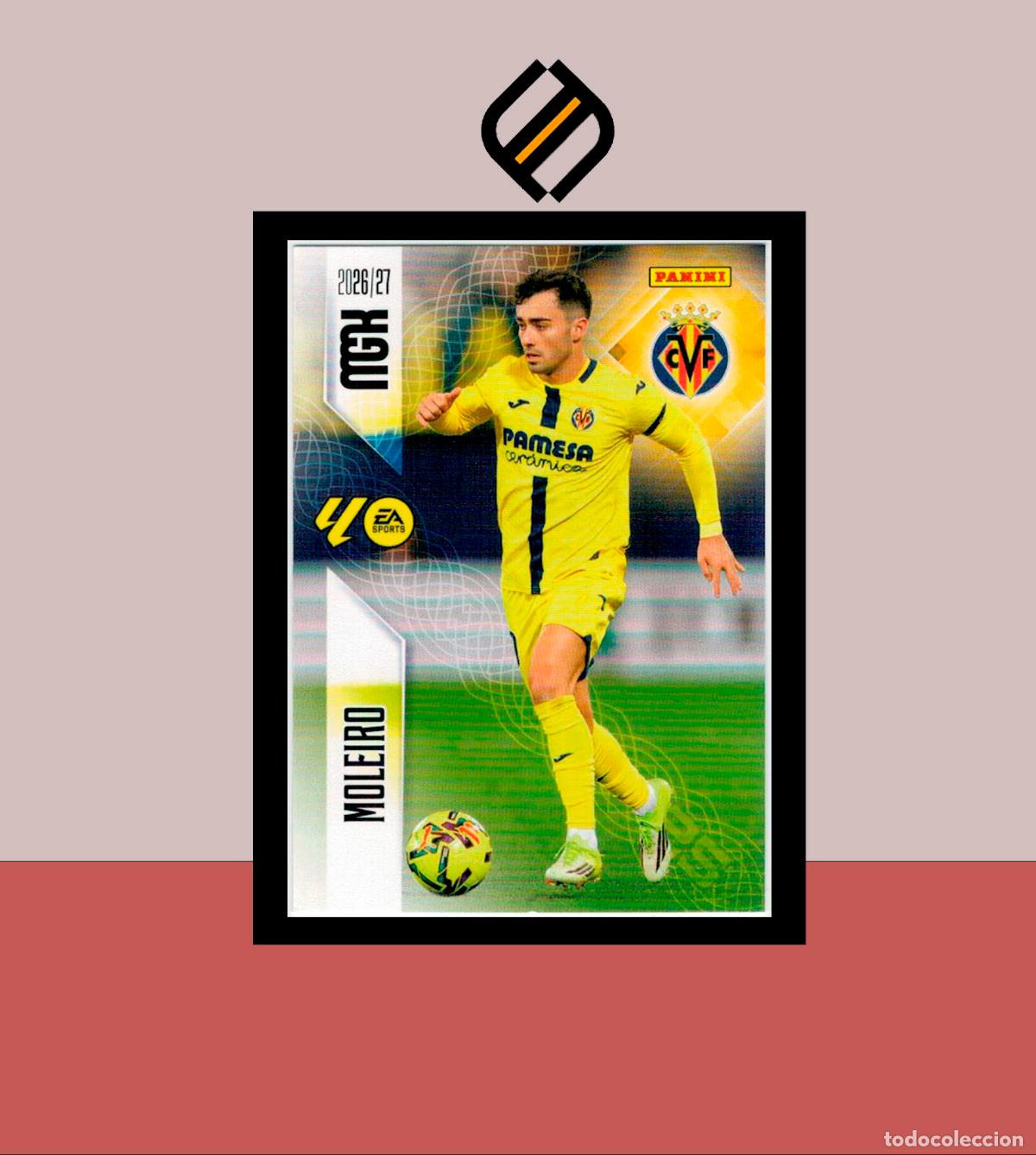 Cromos de f&uacute;tbol: MEGACRACKS 2026 2027 26 27 PANINI N&ordm; 373 MOLEIRO VILLARREAL COLECCI&Oacute;N ALB&Uacute;M MGK