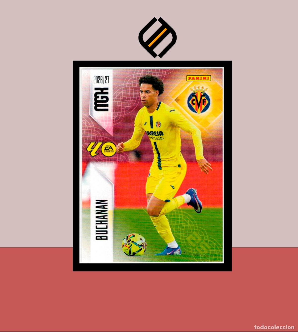 Cromos de f&uacute;tbol: MEGACRACKS 2026 2027 26 27 PANINI N&ordm; 374 BUCHANAN VILLARREAL COLECCI&Oacute;N ALB&Uacute;M MGK