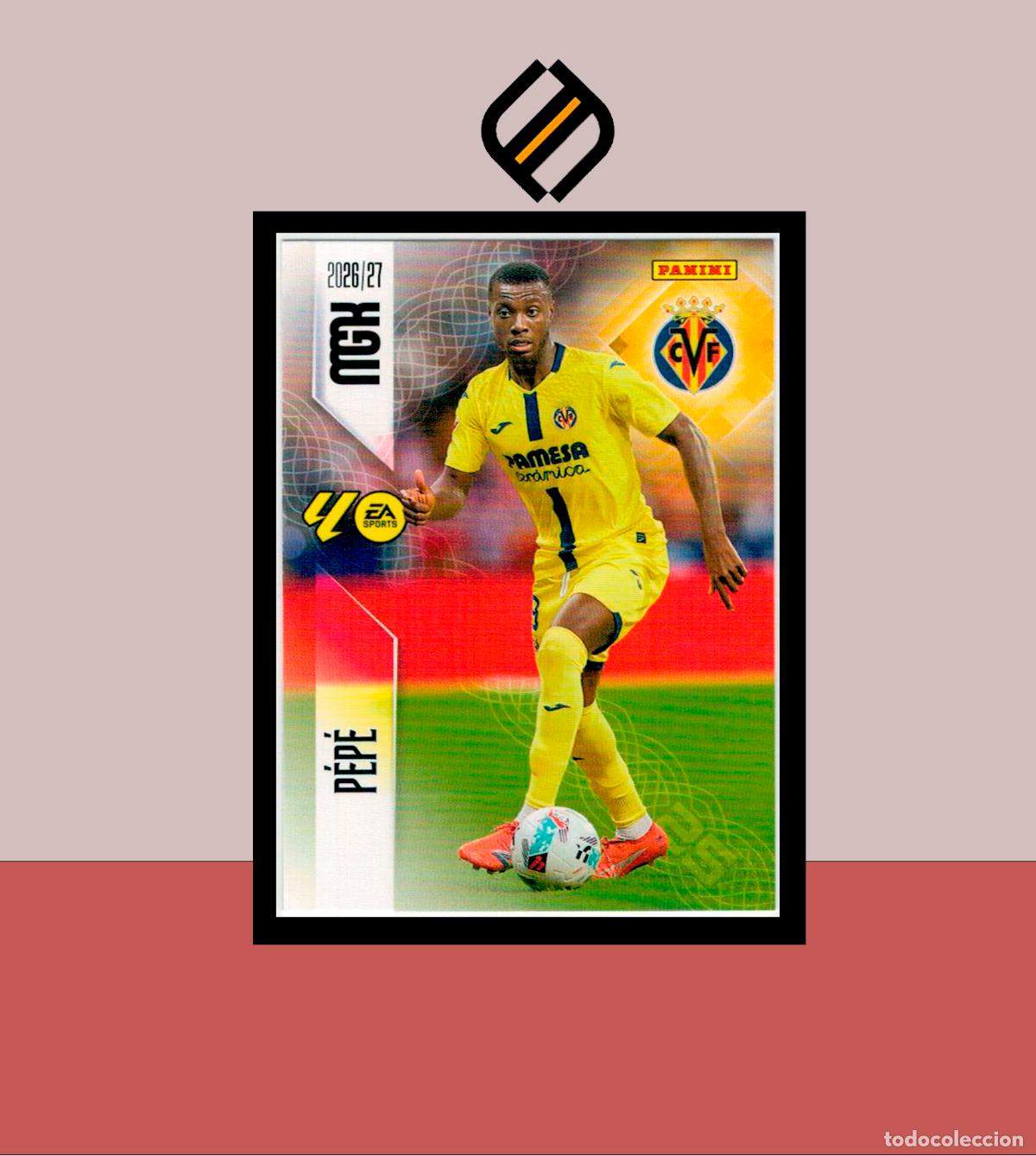 Cromos de f&uacute;tbol: MEGACRACKS 2026 2027 26 27 PANINI N&ordm; 375 PEPE VILLARREAL COLECCI&Oacute;N ALB&Uacute;M MGK