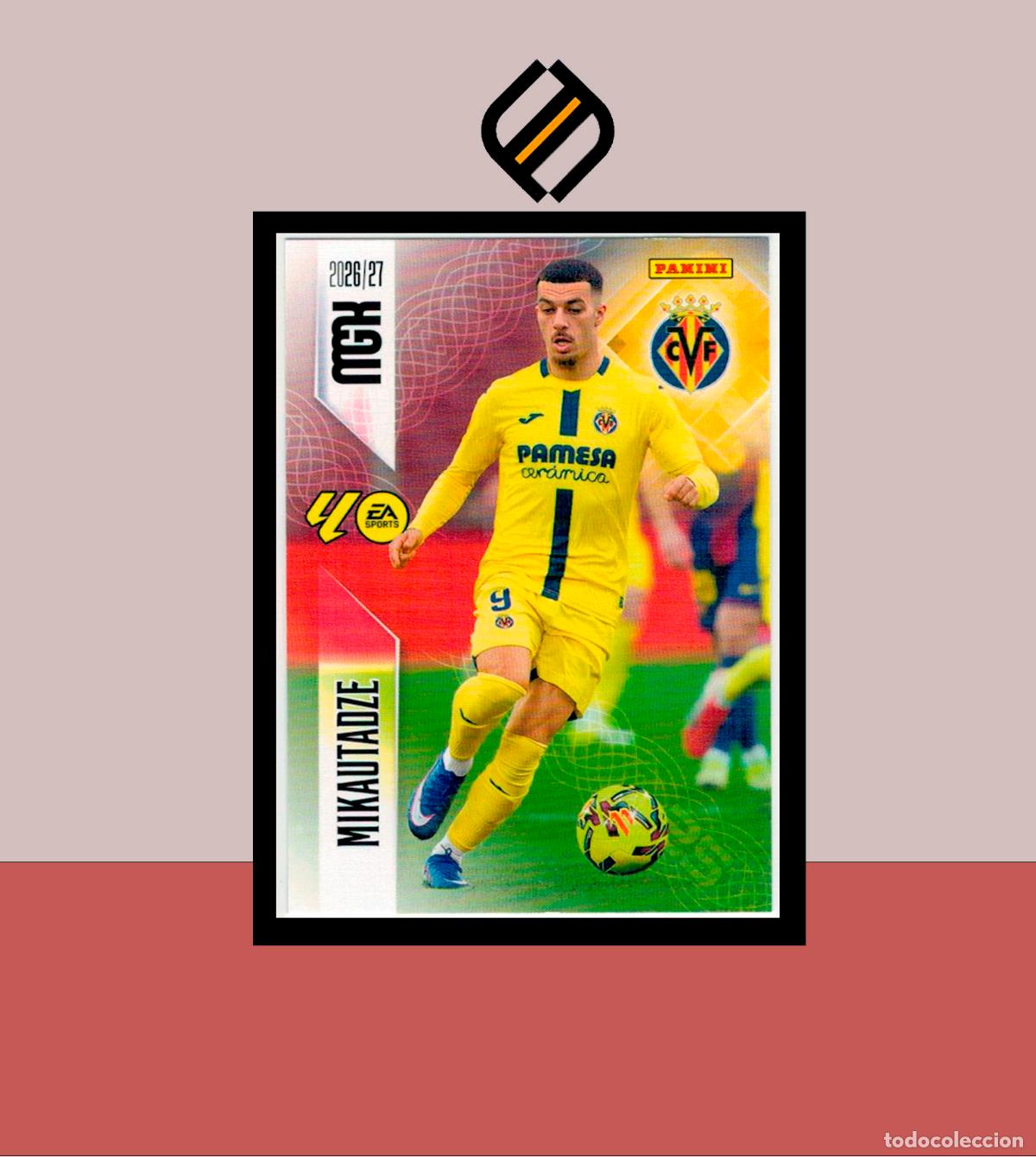 Cromos de f&uacute;tbol: MEGACRACKS 2026 2027 26 27 PANINI N&ordm; 376 MIKAUTADZE VILLARREAL COLECCI&Oacute;N ALB&Uacute;M MGK