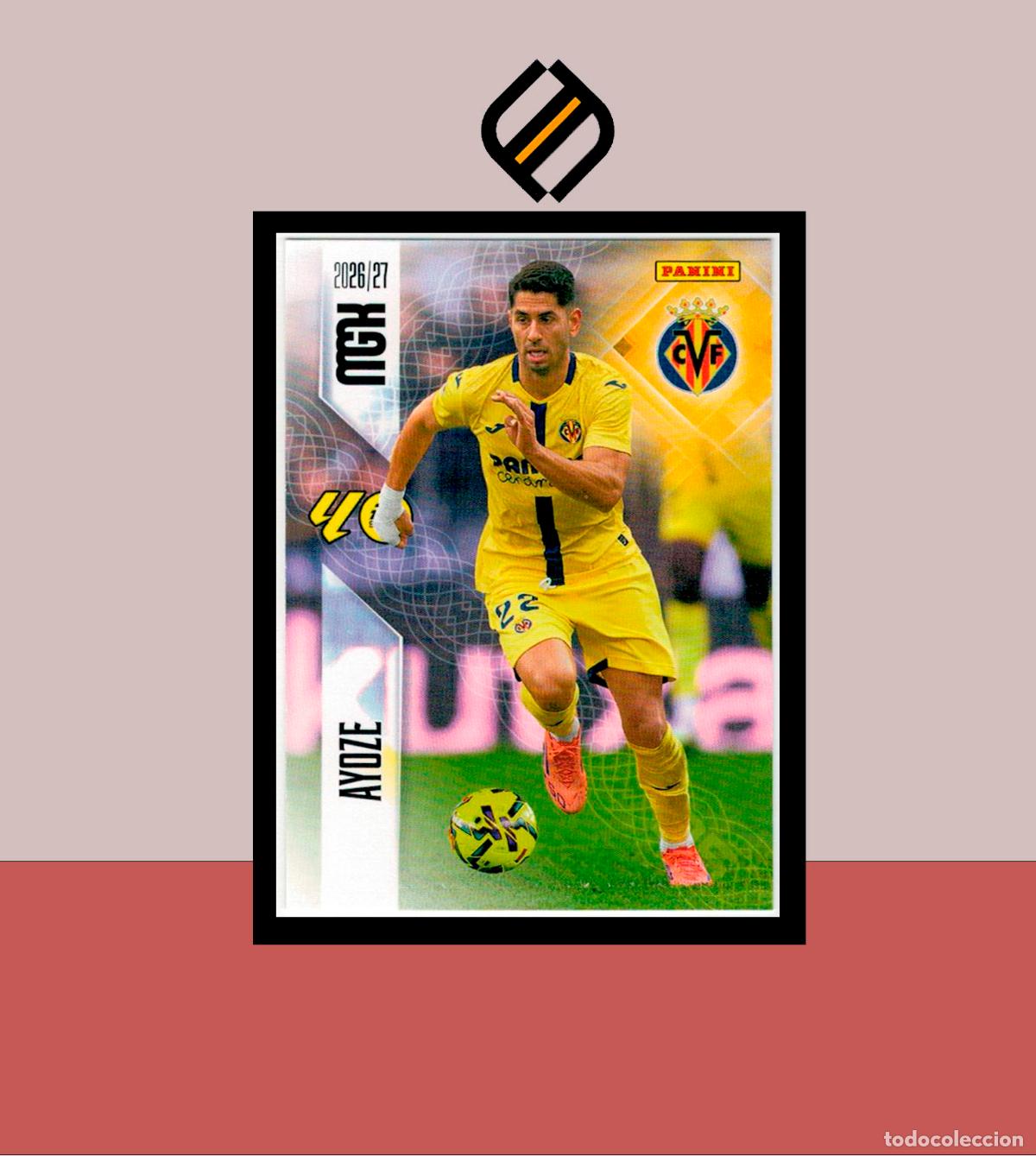 Cromos de f&uacute;tbol: MEGACRACKS 2026 2027 26 27 PANINI N&ordm; 377 AYOZE VILLARREAL COLECCI&Oacute;N ALB&Uacute;M MGK