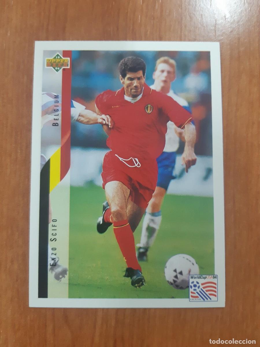 Cromos de f&uacute;tbol: N&deg;106 ENZO SCIFO BELGIUM B&Eacute;LGICA WORLD CUP USA 94 UPPER DECK 1994
