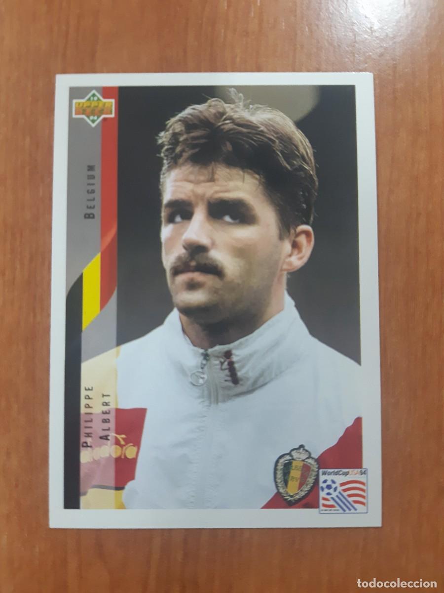 Cromos de f&uacute;tbol: N&deg;104 PHILIPPE ALBERT BELGIUM B&Eacute;LGICA WORLD CUP USA 94 UPPER DECK 1994