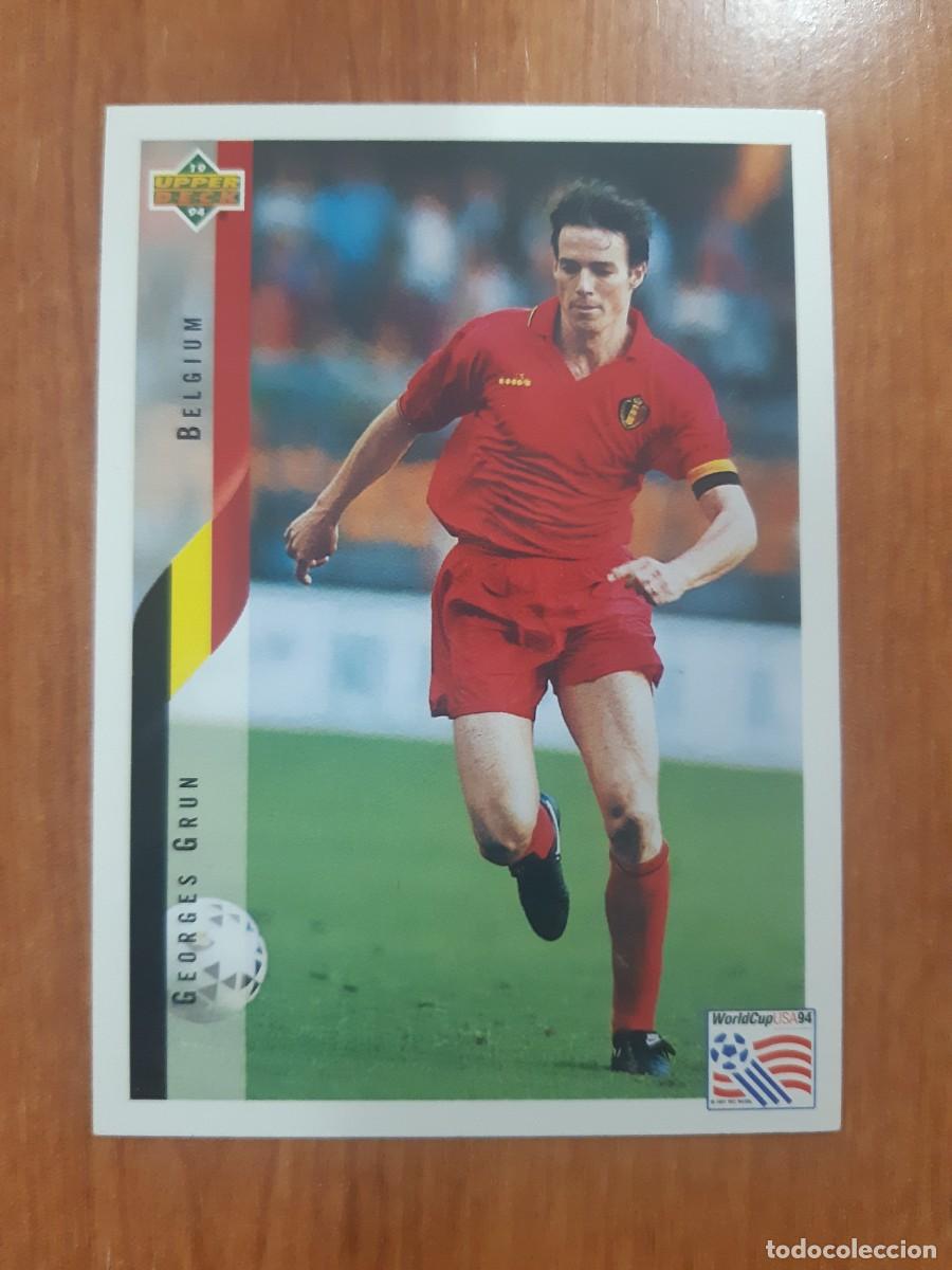 Cromos de f&uacute;tbol: N&deg;103 GEORGES GRUN BELGIUM B&Eacute;LGICA WORLD CUP USA 94 UPPER DECK 1994