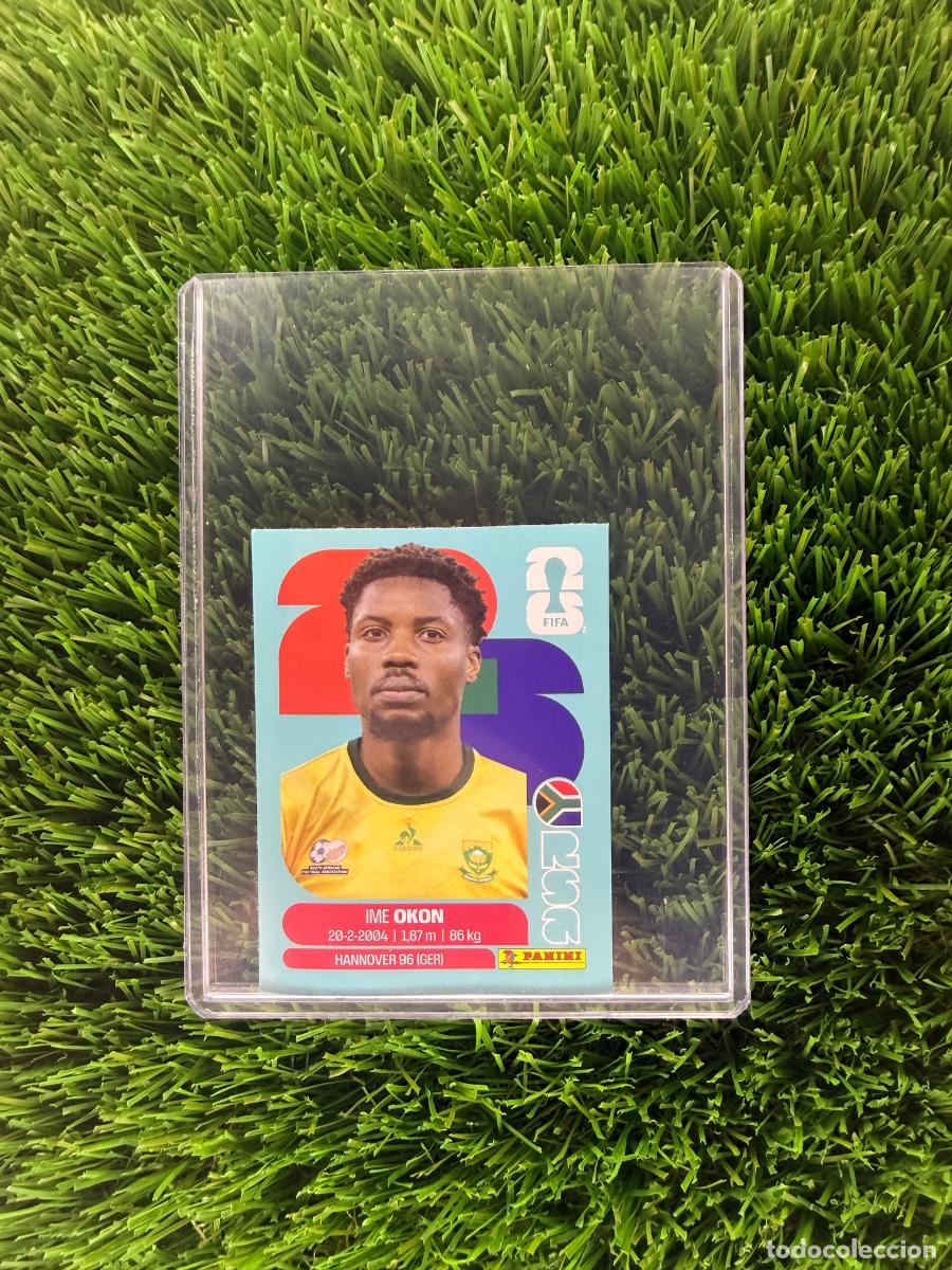 Cromos de f&uacute;tbol: N&ordm; RSA8B Ime Okon Actualizaci&oacute;n Sud&aacute;frica Mundial 2026 Stickers