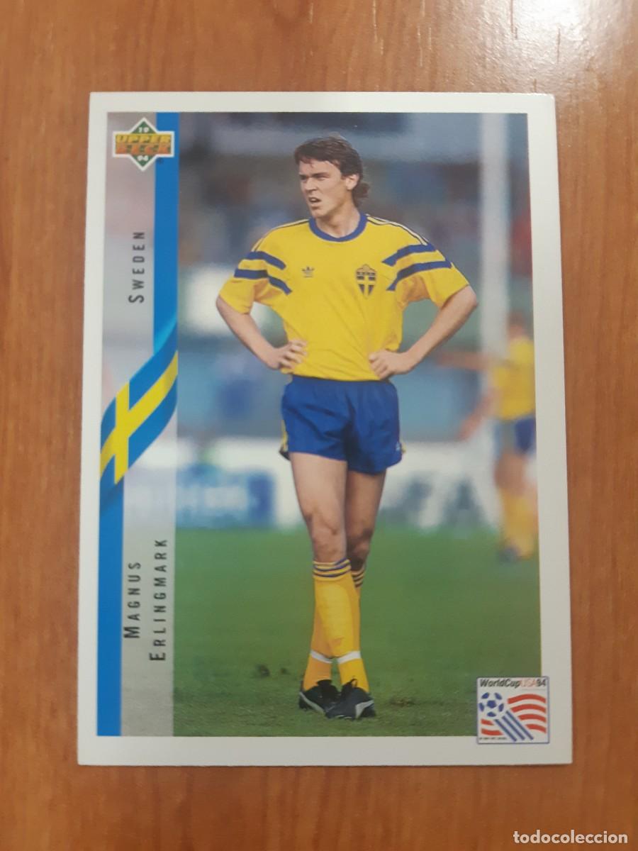 Cromos de f&uacute;tbol: N&deg;101 MAGNUS ERLINGMARK SWEDEN SUECIA WORLD CUP USA 94 UPPER DECK 1994