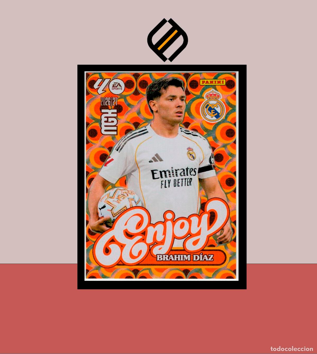 Cromos de f&uacute;tbol: MEGACRACKS 2026 2027 26 27 PANINI N&ordm; 380 BRAHIM D&Iacute;AZ REAL MADRID COLECCI&Oacute;N ALB&Uacute;M MGK ENJOY