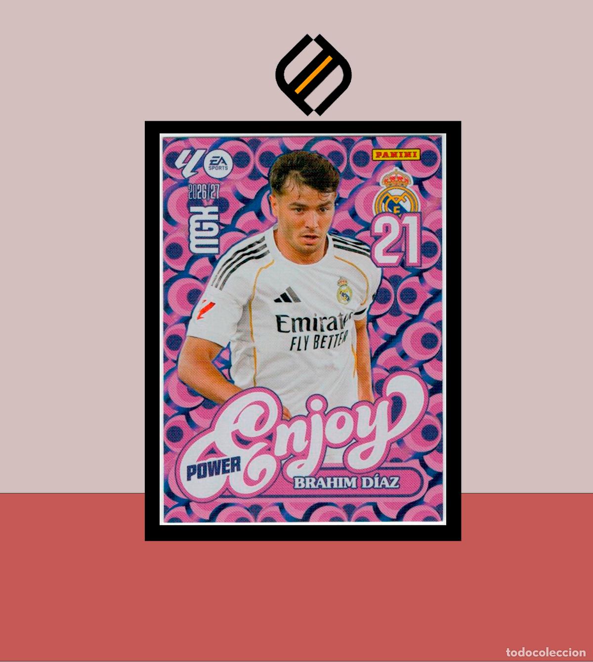 Cromos de f&uacute;tbol: MEGACRACKS 2026 2027 26 27 PANINI P380 380 BRAHIM D&Iacute;AZ REAL MADRID COLECCI&Oacute;N ALB&Uacute;M MGK ENJOY POWER