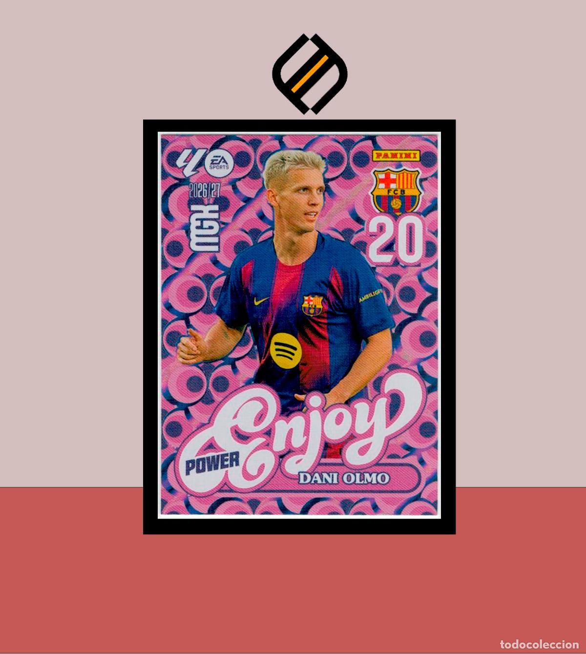 Cromos de f&uacute;tbol: MEGACRACKS 2026 2027 26 27 PANINI P381 381 DANI OLMO BARCELONA BAR&Ccedil;A COLECCI&Oacute;N ALB&Uacute;M MGK ENJOY POWER
