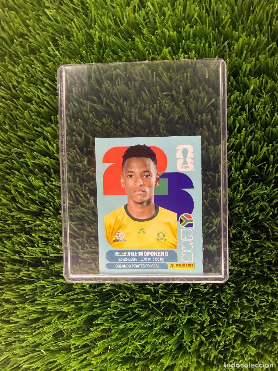 Cromos de f&uacute;tbol: N&ordm; RSA19B Relebohile Mofokeng Actualizaci&oacute;n Sud&aacute;frica Mundial 2026 Stickers