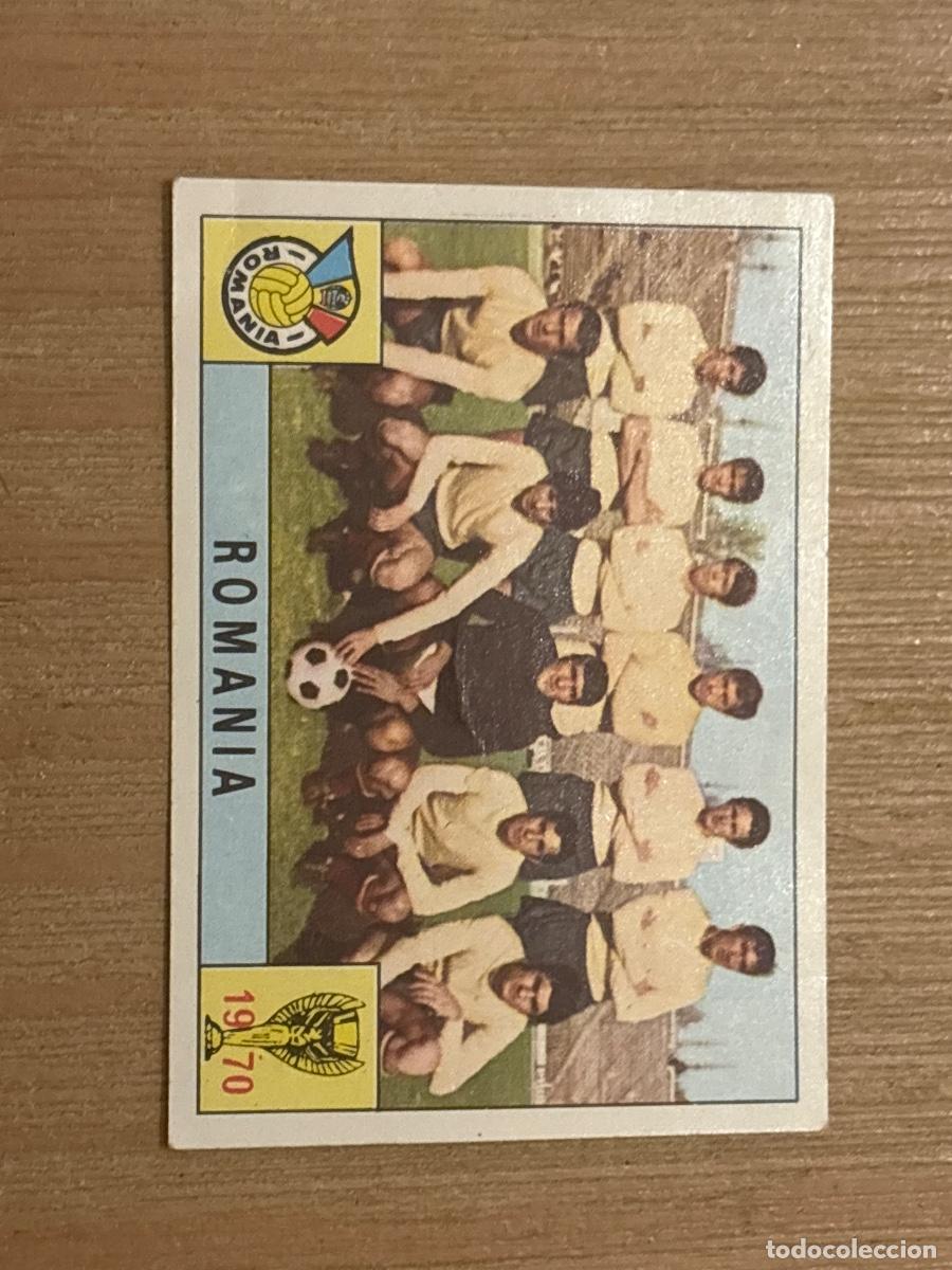 Cromos de f&uacute;tbol: 44. CROMO MUNDIAL M&Eacute;XICO 70 PANINI DESPEGADO ROMANIA RUMANIA ALINEACI&Oacute;N