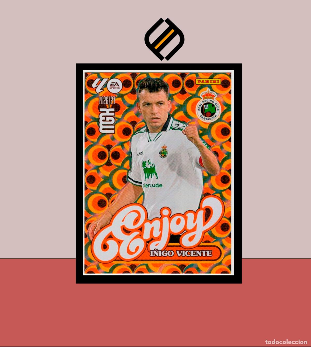 Cromos de f&uacute;tbol: MEGACRACKS 2026 2027 26 27 PANINI 383 &Iacute;&Ntilde;IGO VICENTE RACING SANTANDER COLECCI&Oacute;N ALB&Uacute;M MGK ENJOY