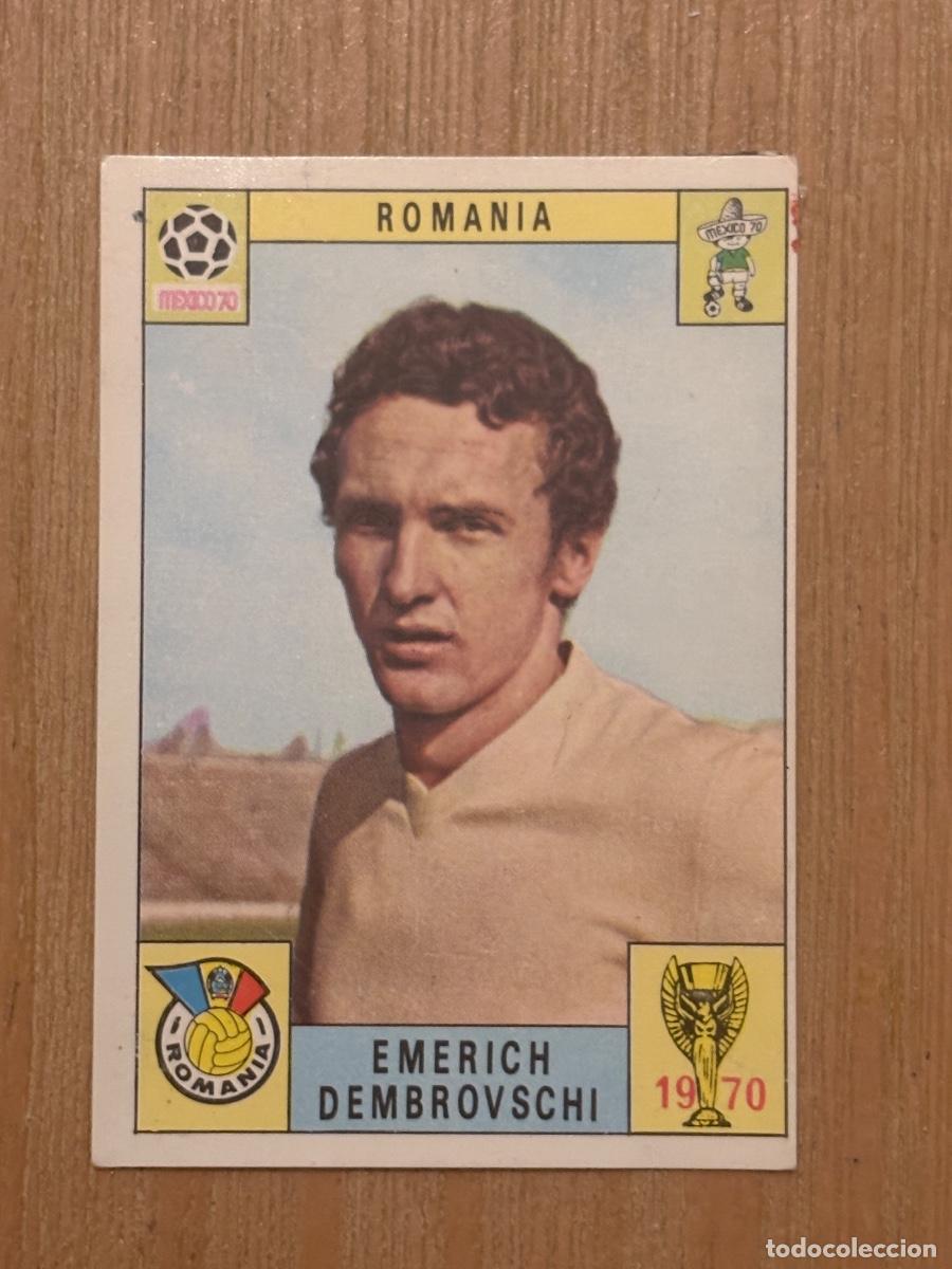 Cromos de f&uacute;tbol: 44. CROMO MUNDIAL M&Eacute;XICO 70 PANINI DESPEGADO ROMANIA RUMANIA EMERICH DEMBROVSCHI