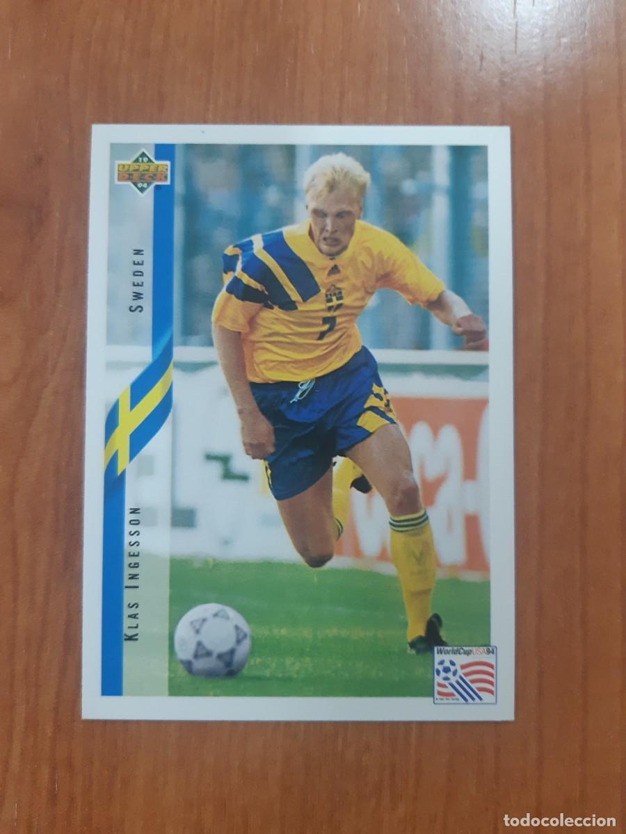 Cromos de f&uacute;tbol: N&deg;89 KLAS INGESSON SWEDEN SUECIA WORLD CUP USA 94 UPPER DECK 1994