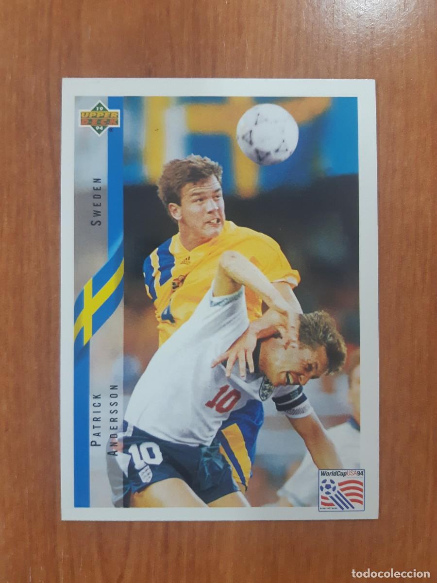 Cromos de f&uacute;tbol: N&deg;87 PATRICK ANDERSSON SWEDEN SUECIA WORLD CUP USA 94 UPPER DECK 1994