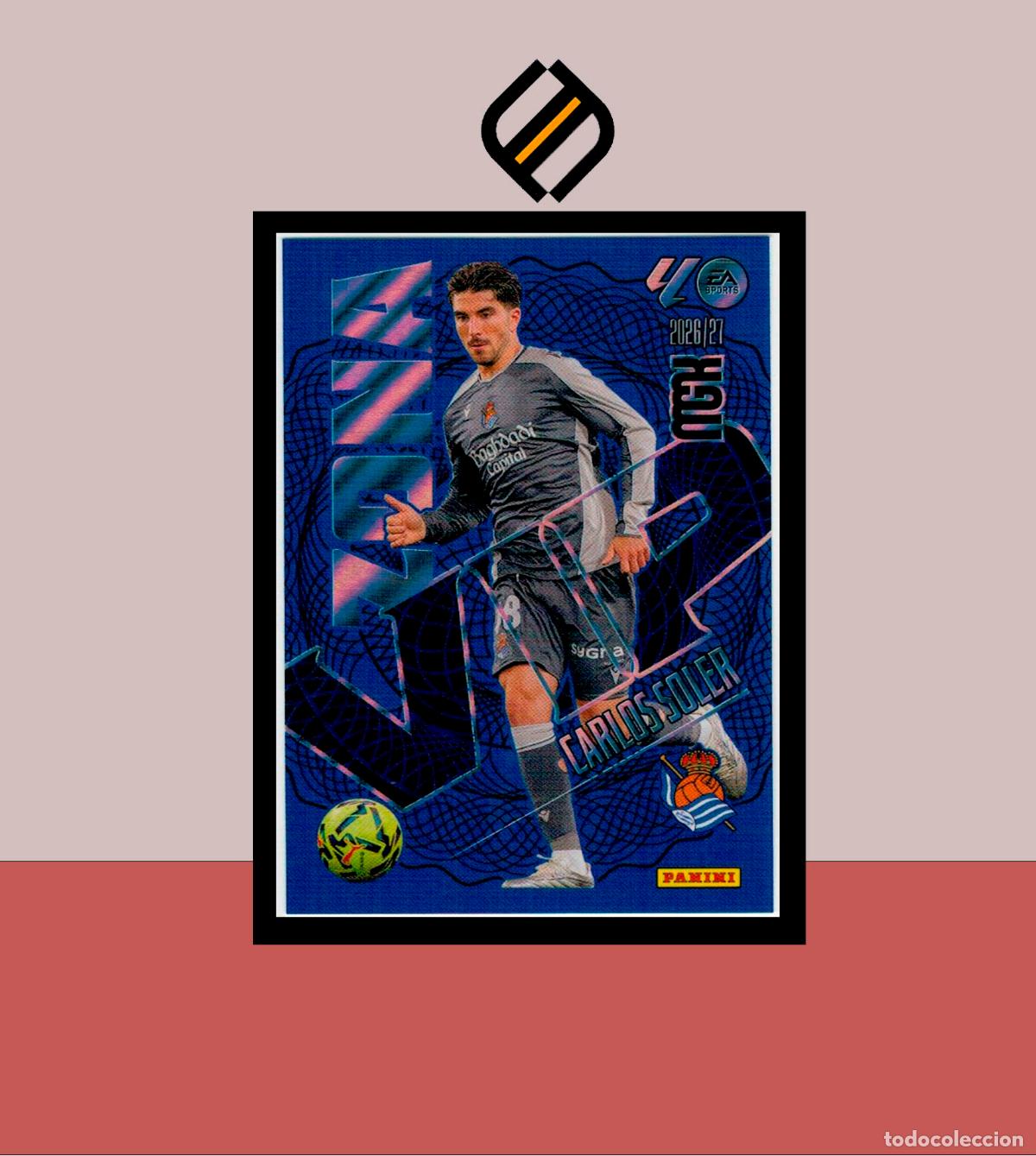 Cromos de f&uacute;tbol: MEGACRACKS 2026 2027 26 27 PANINI 390 CARLOS SOLER REAL SOCIEDAD COLECCI&Oacute;N ALB&Uacute;M MGK ZONA VIP