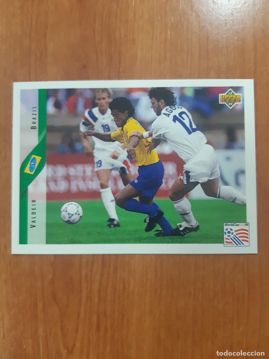 Cromos de f&uacute;tbol: N&deg;82 VALDEIR BRAZIL BRASIL WORLD CUP USA 94 UPPER DECK 1994