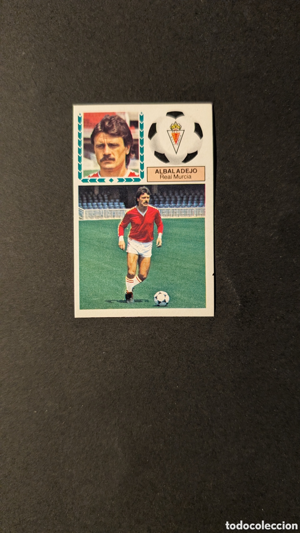 Fu&szlig;ball-Sticker: L1 ALBALADEJO MURCIA FICHAJE 2 VERSION LIGA ESTE 1983/84 83 84 NUNCA PEGADO SIN PEGAR