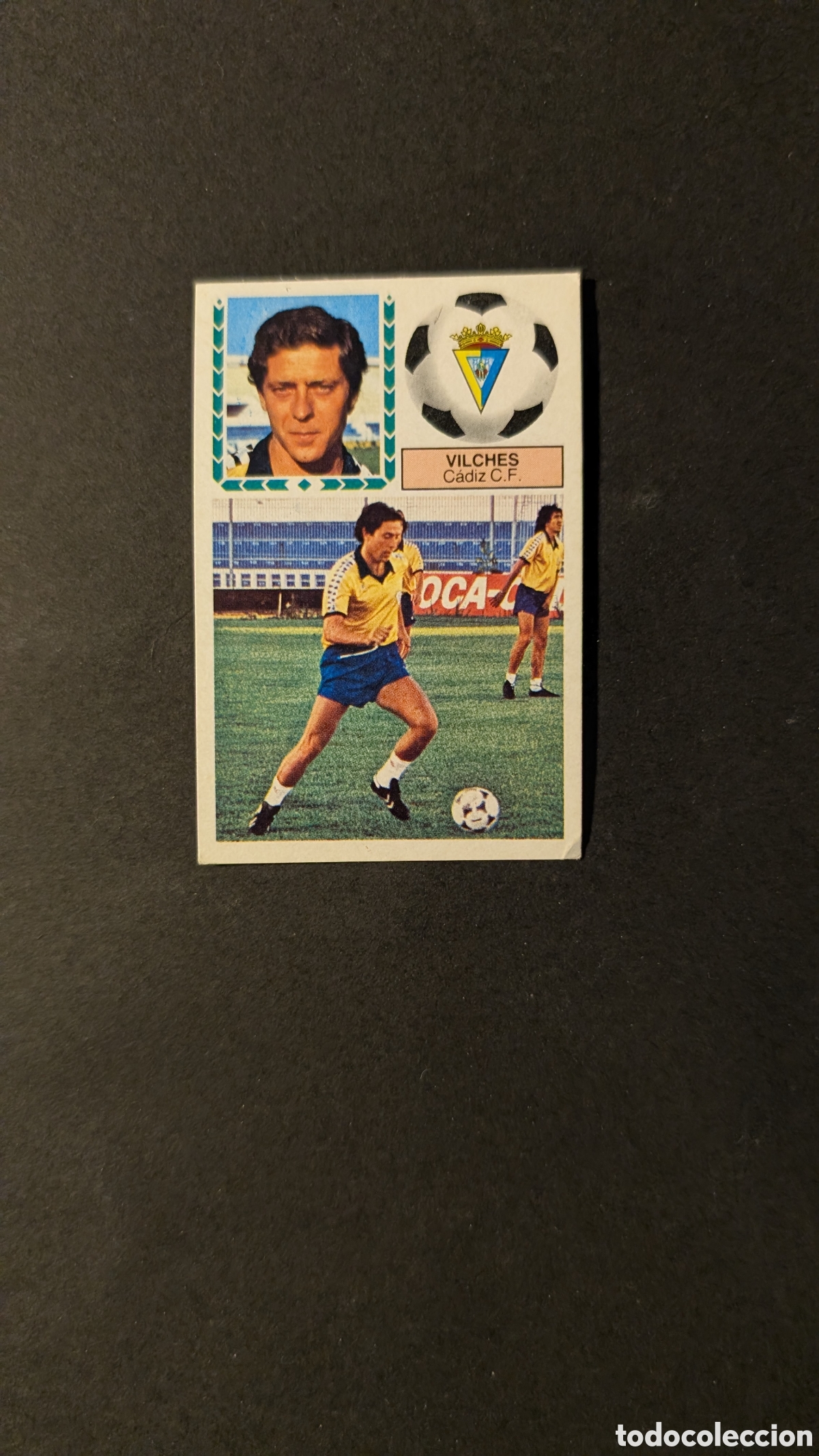 Figurine di Calcio: L1 VILCHES CADIZ VERSION FICHAJE 7 LIGA ESTE 1983/84 83 84 NUNCA PEGADO SIN PEGAR