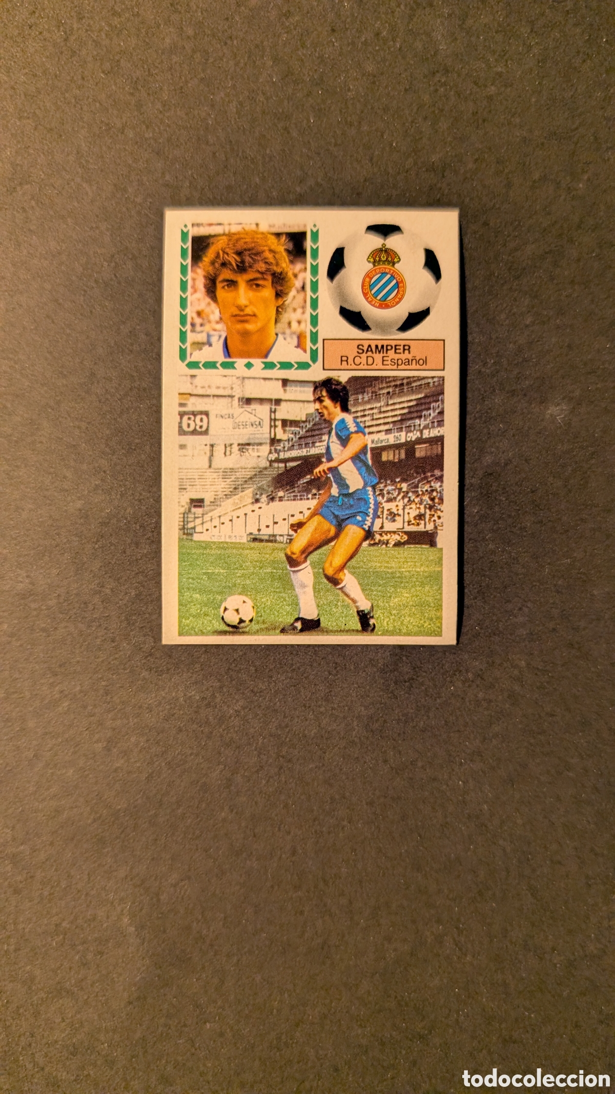 Cartes &agrave; collectionner de Football: L1 SAMPER ESPA&Ntilde;OL FICHAJE 26 LIGA ESTE 1983/84 83 84 NUNCA PEGADO SIN PEGAR