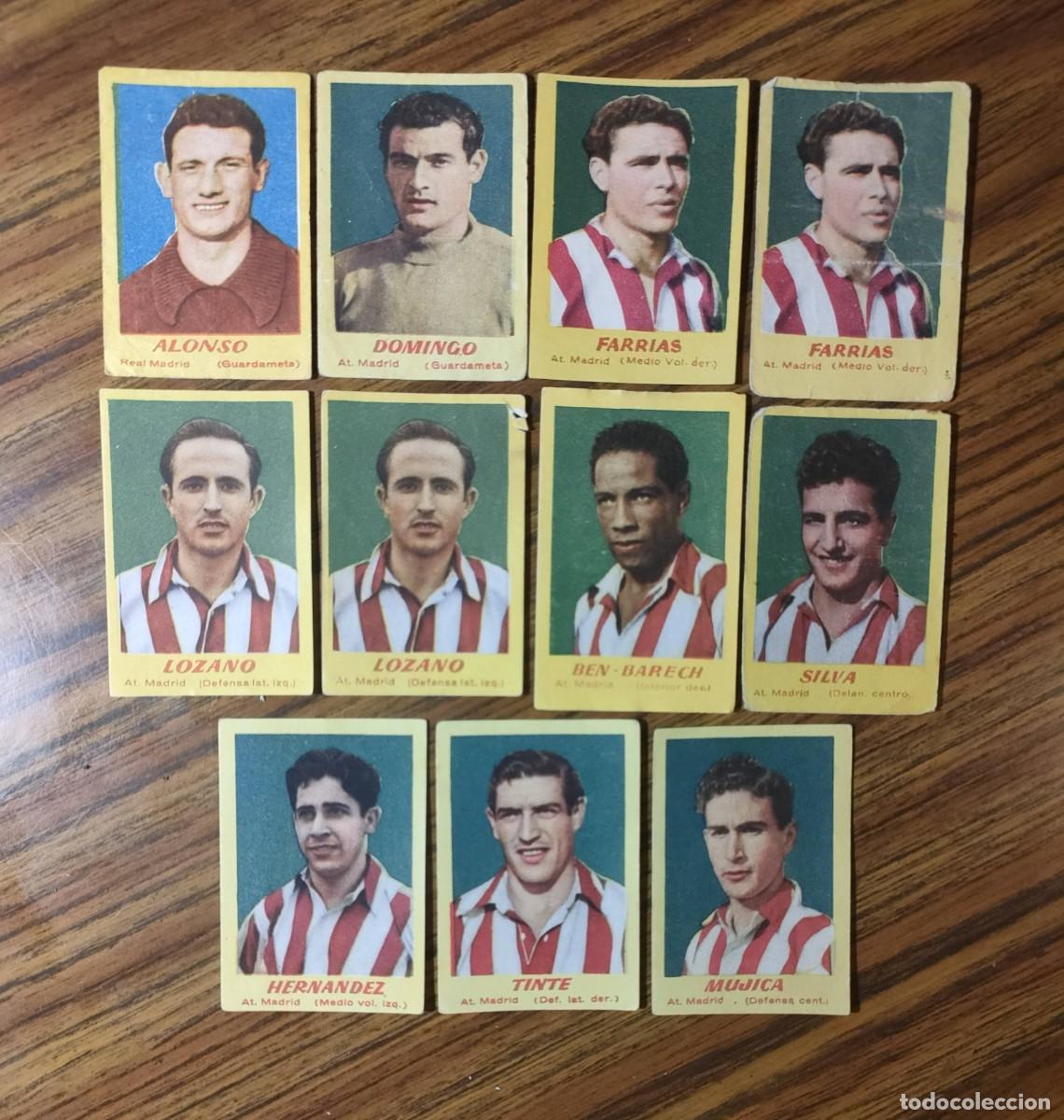 Cromos de f&uacute;tbol: LOTE 11 CROMOS FUTBOL CAMPEONES 1951 - AT MADRID