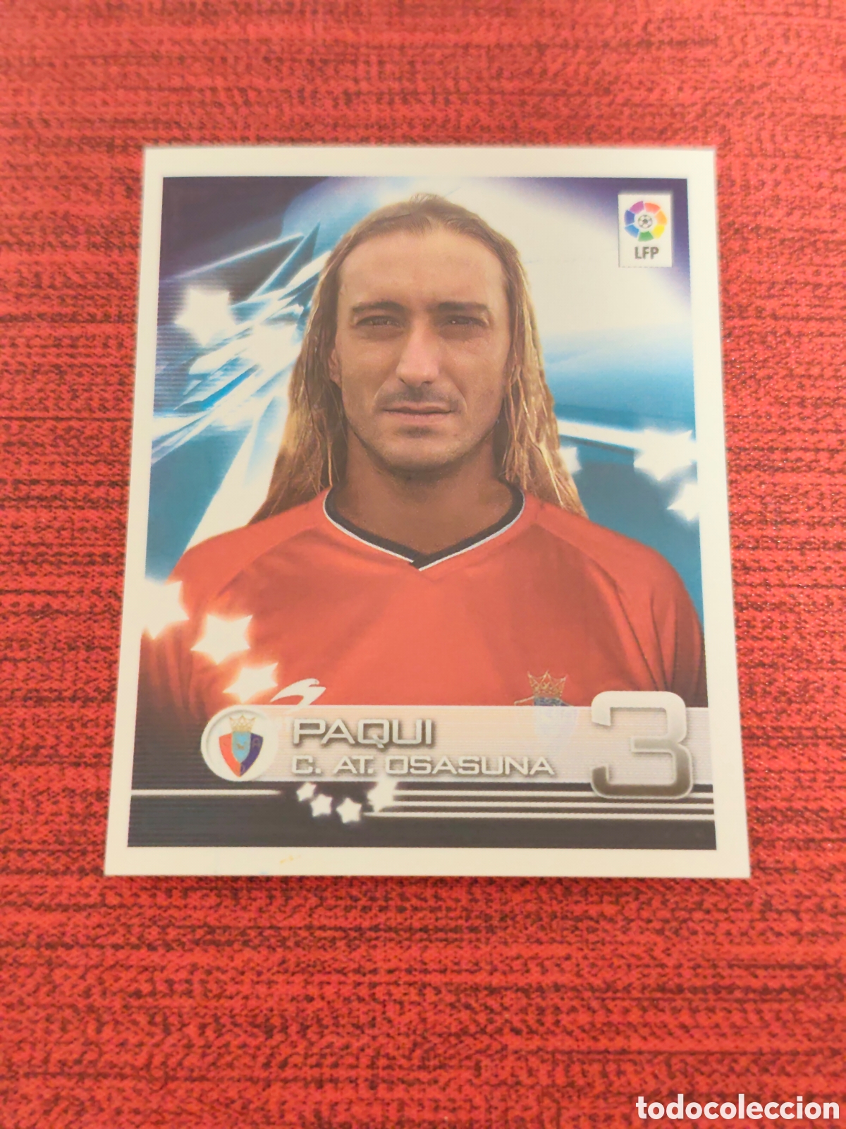 Cromos de f&uacute;tbol: 240 PAQUI OSASUNA SUPERLIGA DE ESTRELLAS 2002 2003