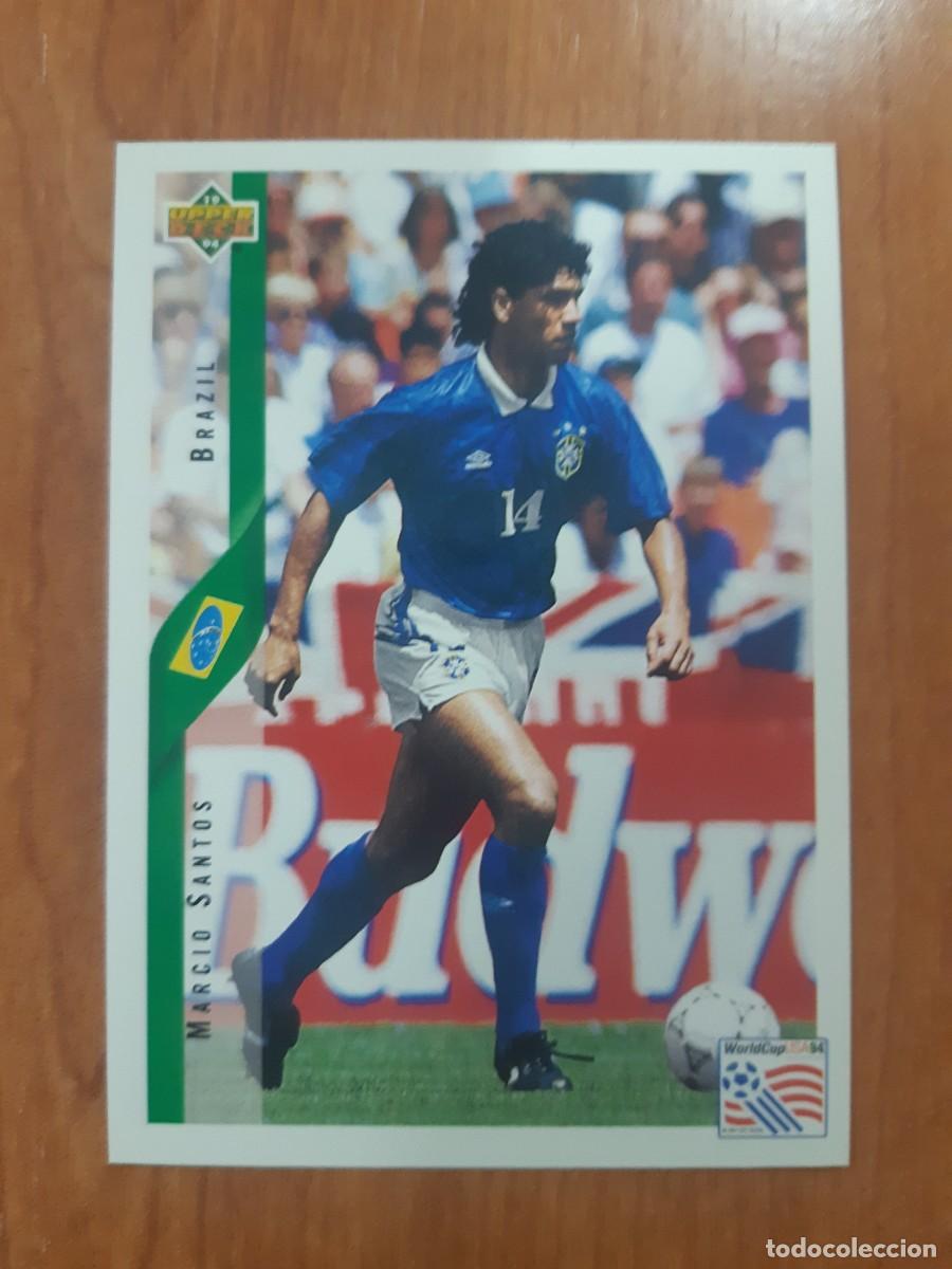Cromos de f&uacute;tbol: N&deg;80 MARCIO SANTOS BRAZIL BRASIL WORLD CUP USA 94 UPPER DECK 1994