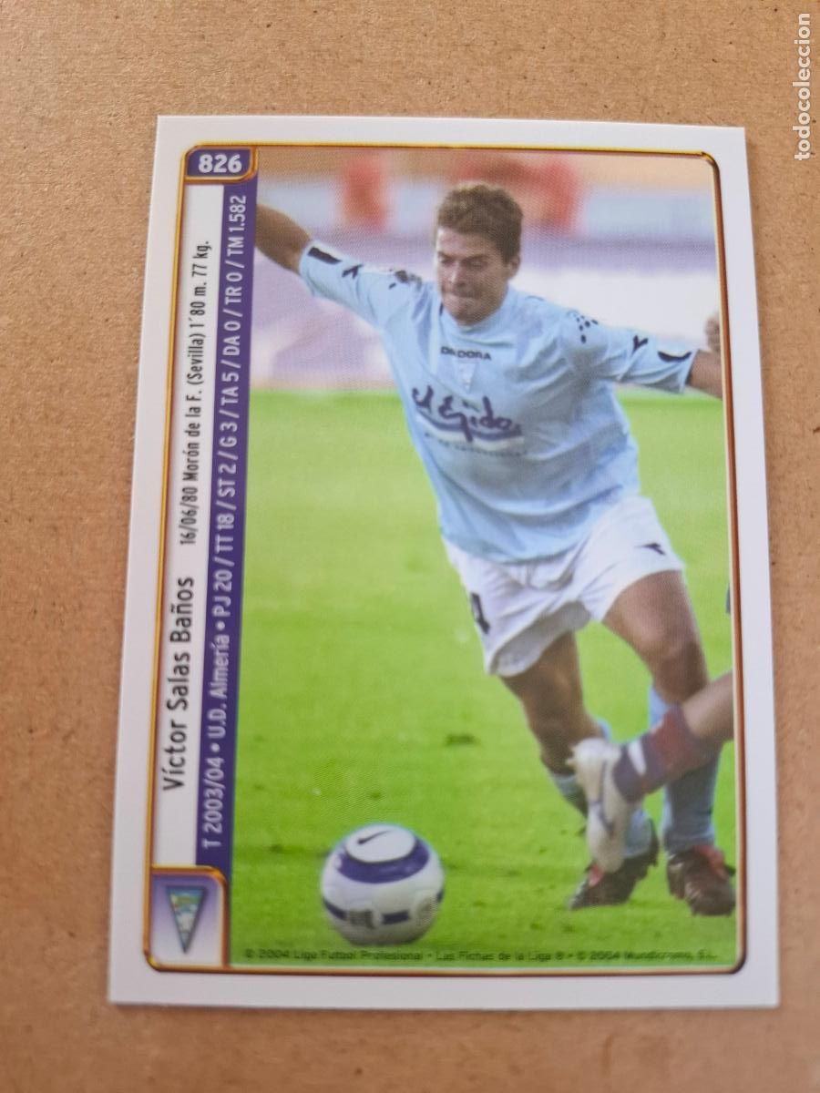Cromos de f&uacute;tbol: MUNDICROMO 2004 2005 04 05 - 826 V. SALAS / SIERRA - C.P. EJIDO