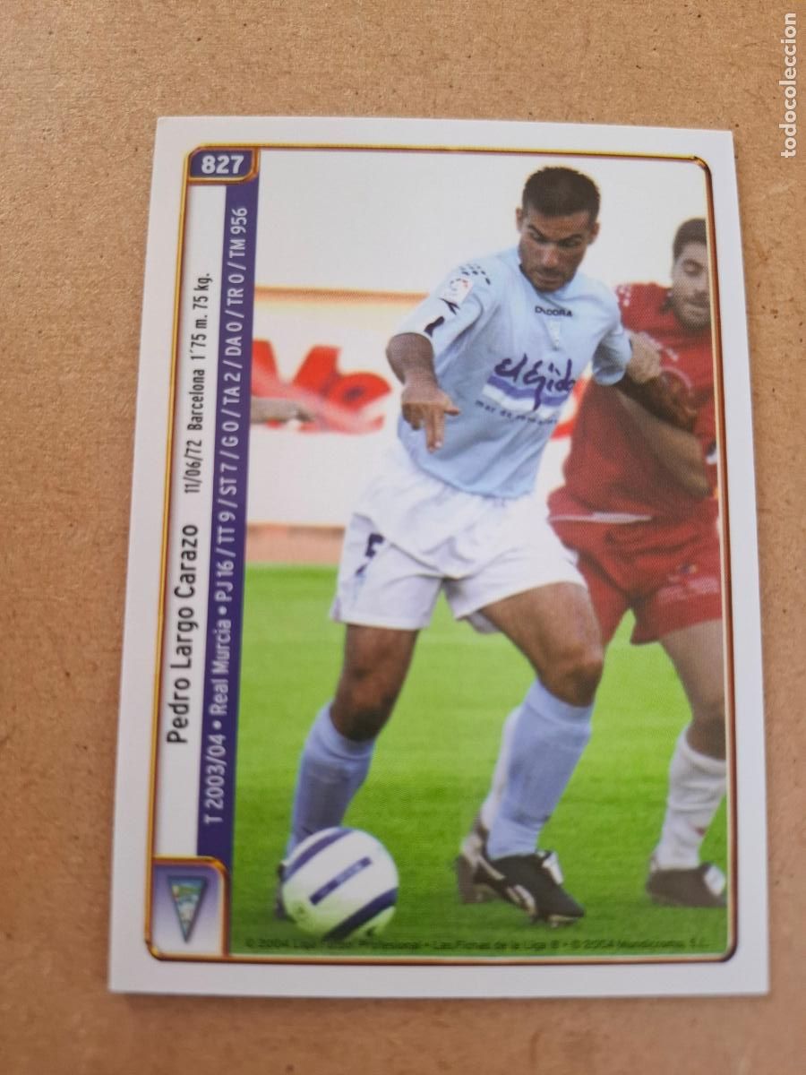 Cromos de f&uacute;tbol: MUNDICROMO 2004 2005 04 05 - 827 PABLO LAGO / P. VEGA - C.P. EJIDO