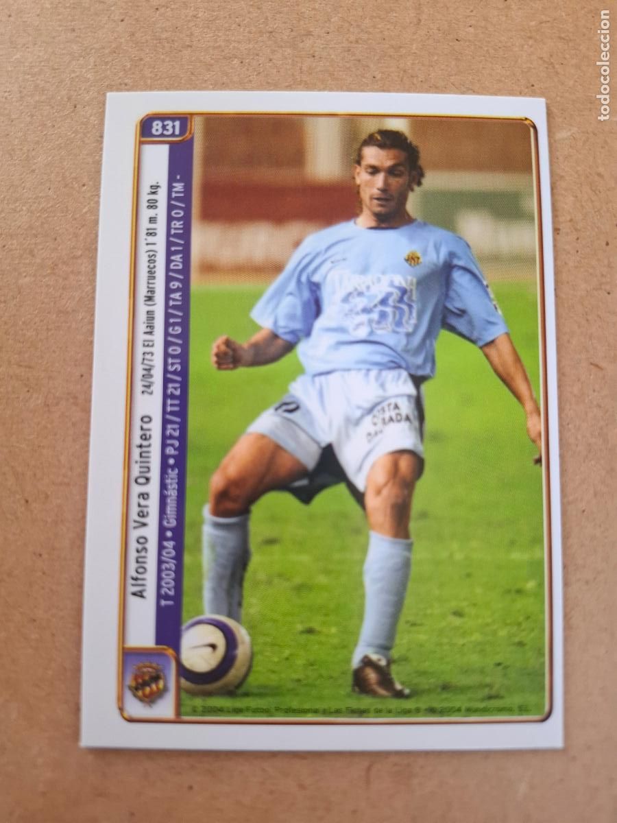 Cromos de f&uacute;tbol: MUNDICROMO 2004 2005 04 05 - 831 ALFONSO VERA / TORTOLERO - GIMNASTIC TARRAGONA