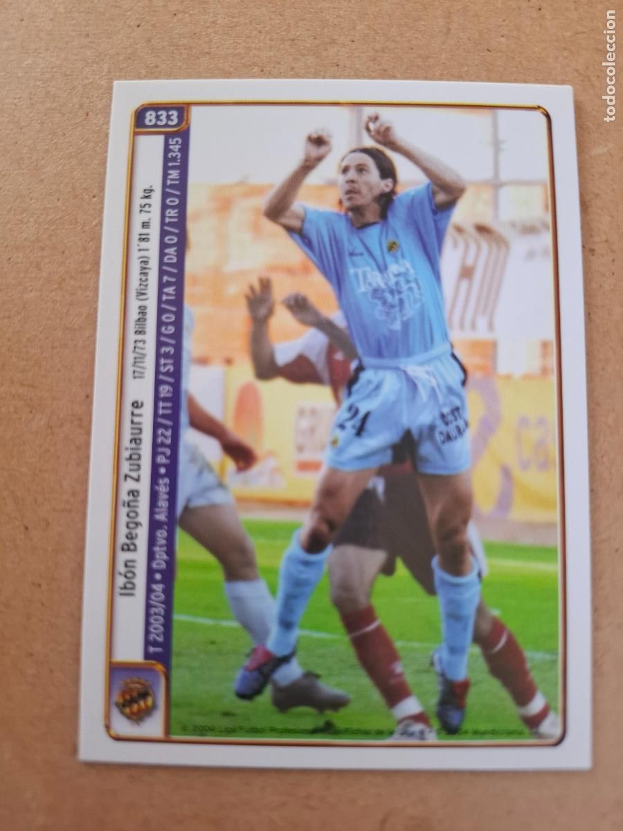Cromos de f&uacute;tbol: MUNDICROMO 2004 2005 04 05 - 833 IBON BEGO&Ntilde;A / M. MARTINEZ - GIMNASTIC TARRAGONA