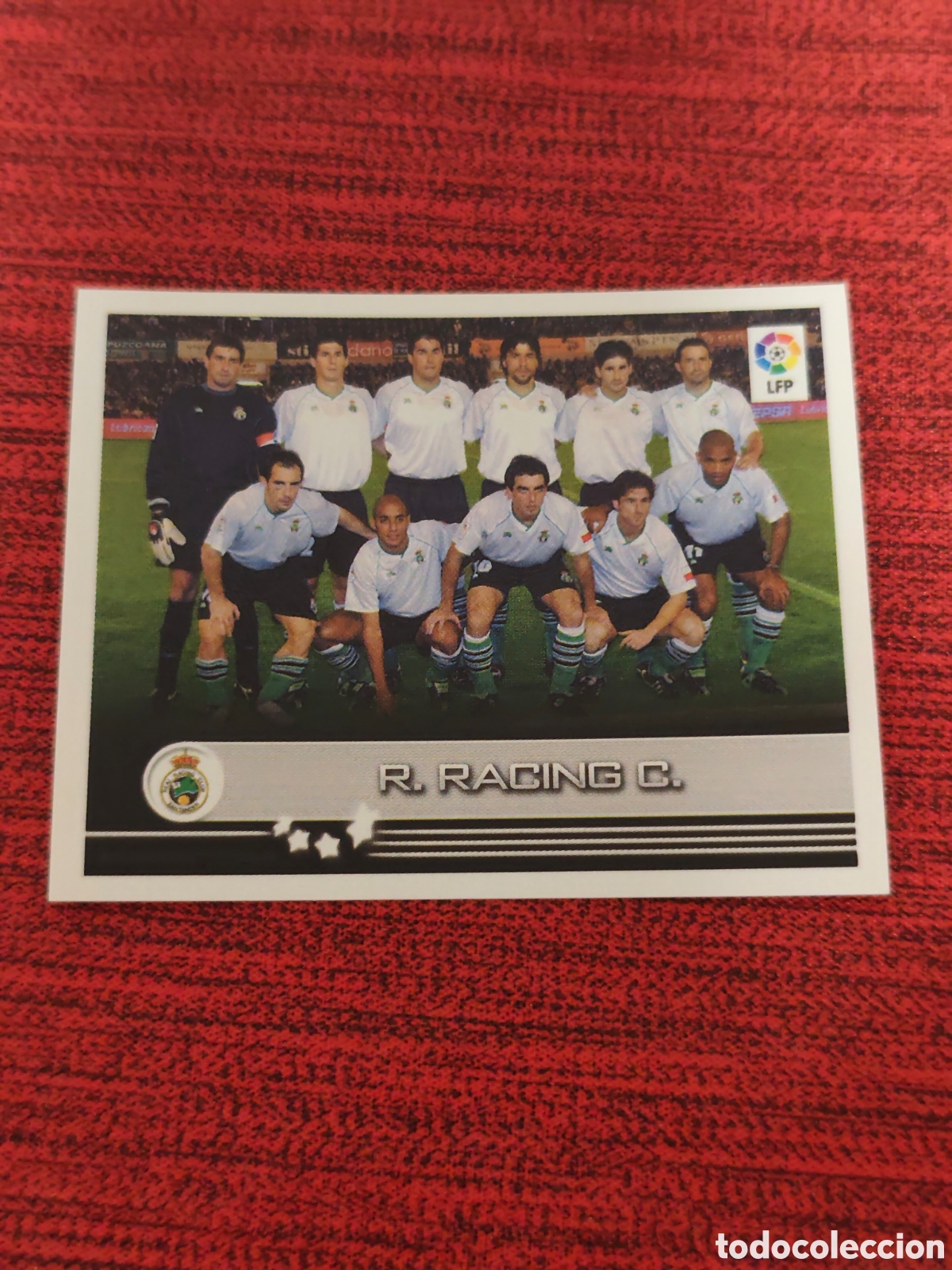 Cromos de f&uacute;tbol: 252 ALINEACI&Oacute;N RACING SANTANDER SUPERLIGA DE ESTRELLAS 2002 2003