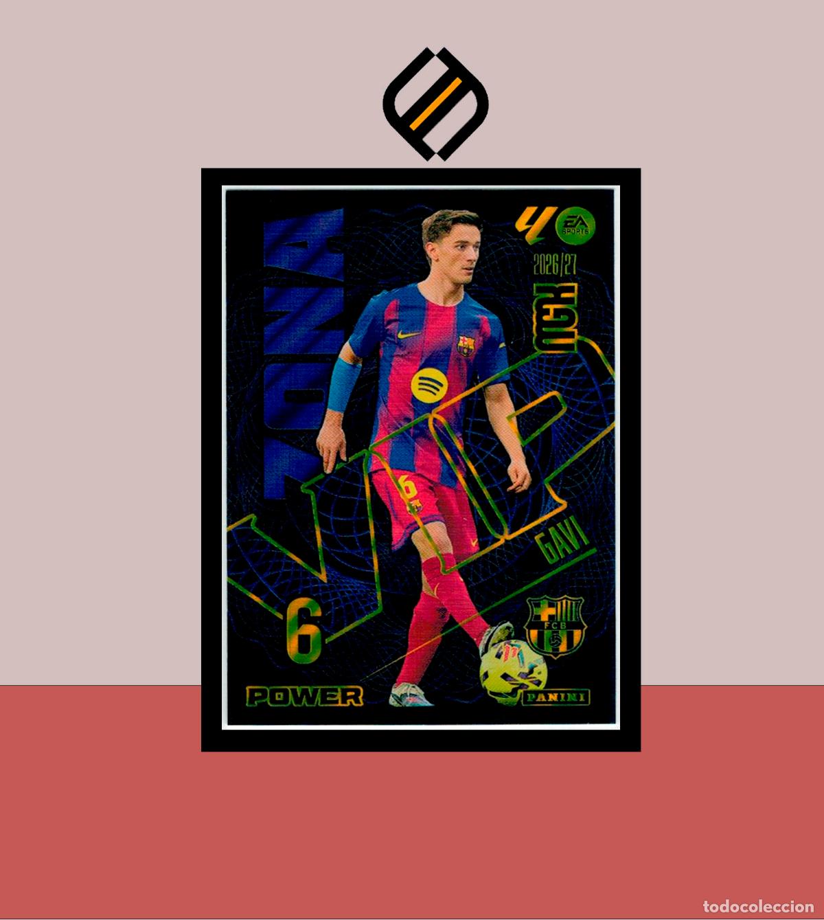 Cromos de f&uacute;tbol: MEGACRACKS 2026 2027 26 27 PANINI P394 394 GAVI BARCELONA BAR&Ccedil;A COLECCI&Oacute;N MGK ZONA VIP POWER
