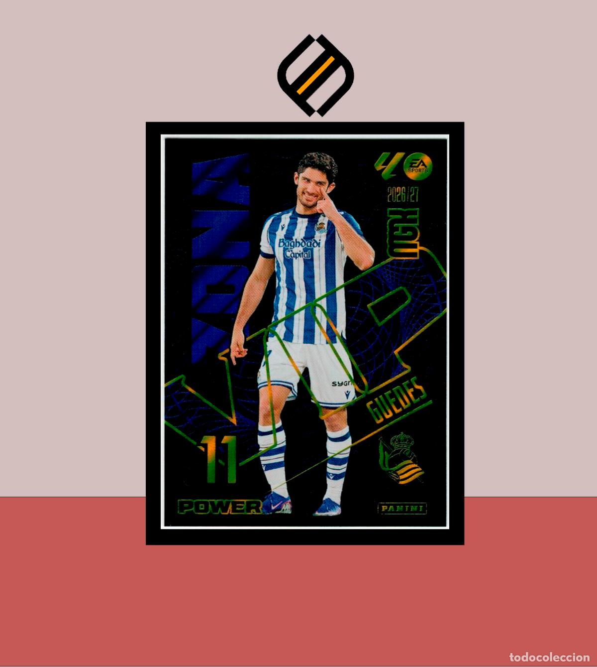 Cromos de f&uacute;tbol: MEGACRACKS 2026 2027 26 27 PANINI P395 395 GUEDES REAL SOCIEDAD COLECCI&Oacute;N MGK ZONA VIP POWER