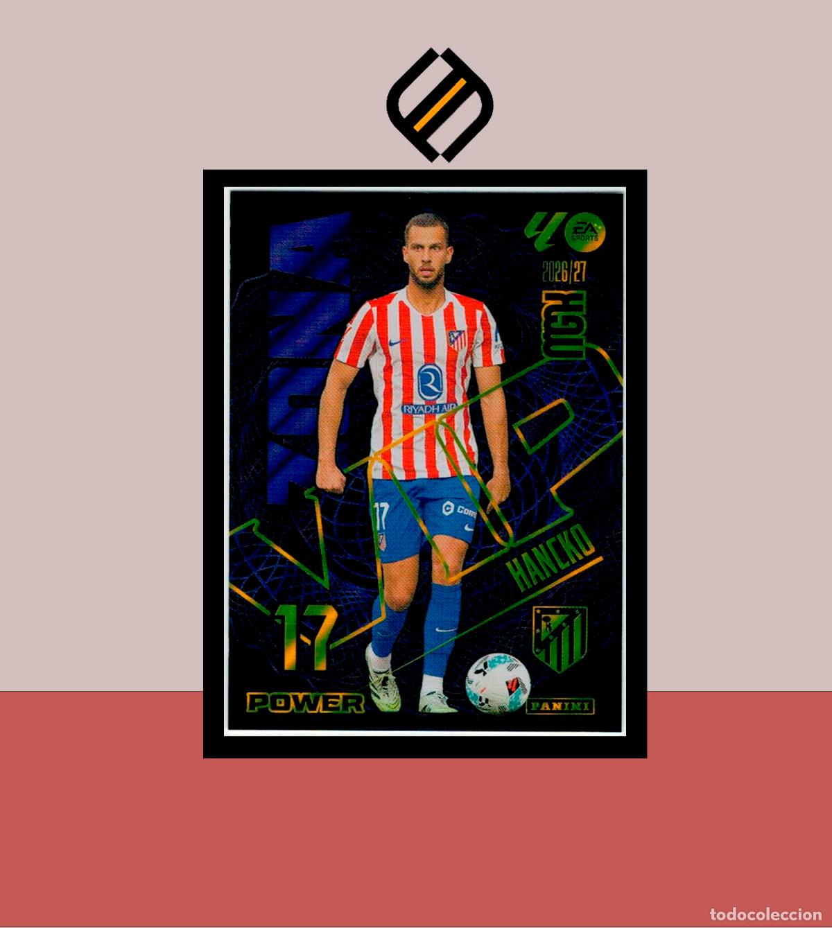 Football Stickers: MEGACRACKS 2026 2027 26 27 PANINI P397 397 HANCKO ATL&Eacute;TICO MADRID COLECCI&Oacute;N MGK ZONA VIP POWER