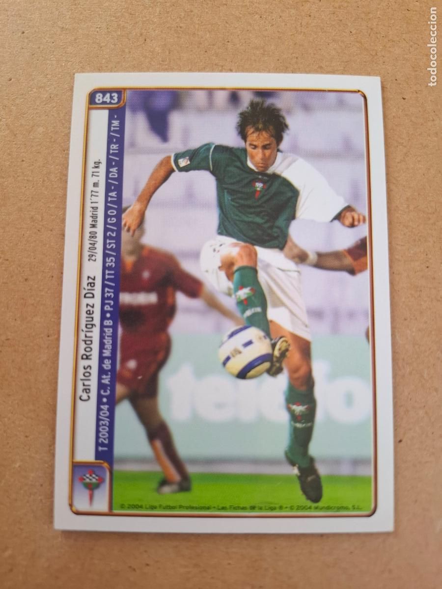 Football Stickers: MUNDICROMO 2004 2005 04 05 - 843 CARLOS / COBAS - RACING FERROL