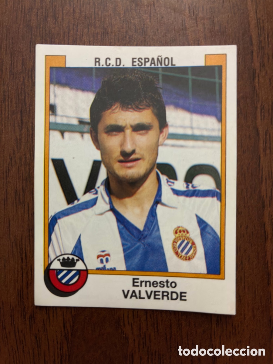 Cromos de f&uacute;tbol: Cromo Ernesto Valverde (R.C.D. Espa&ntilde;ol) n&ordm; 135 - F&uacute;tbol 88 Panini (1987/88) - Sin Pegar