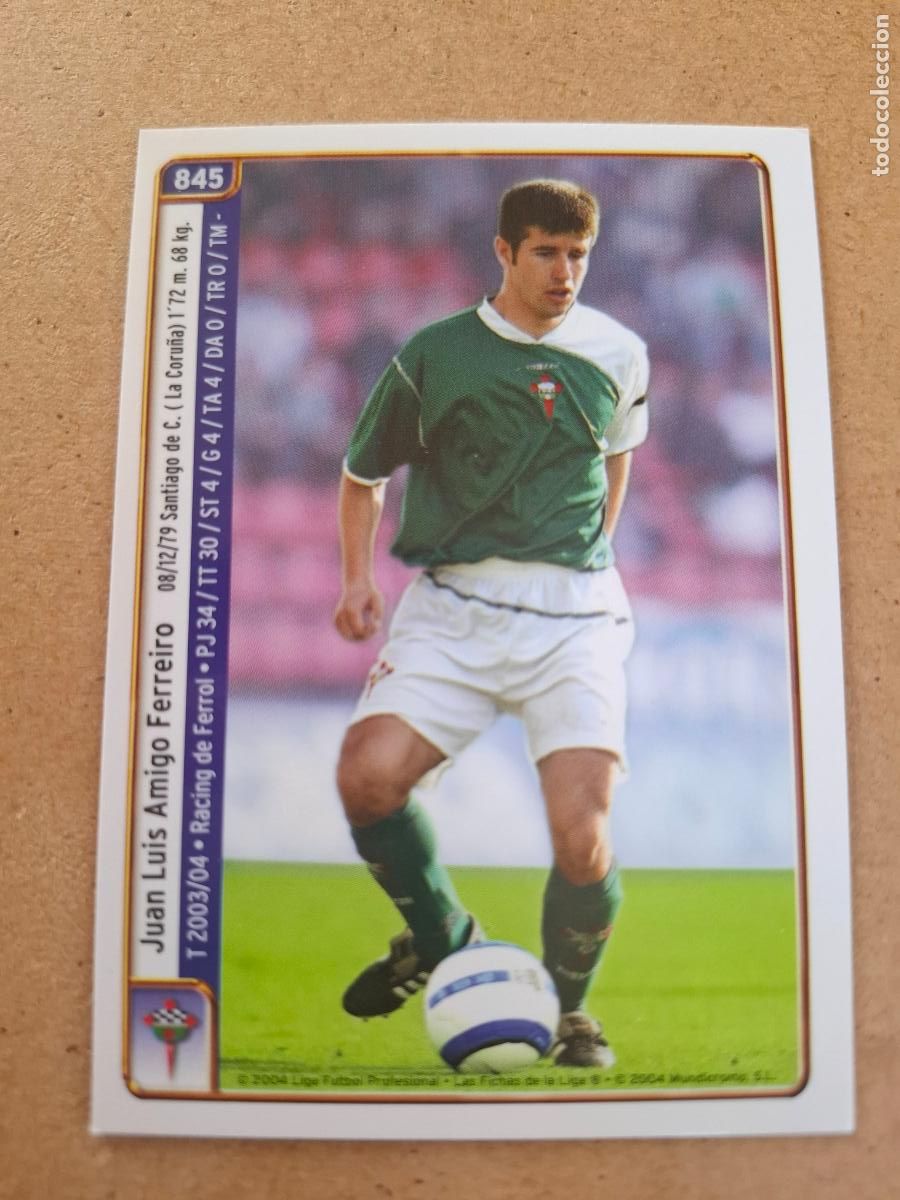 Cromos de Futebol: MUNDICROMO 2004 2005 04 05 - 845 JUANITO / MORENO - RACING FERROL