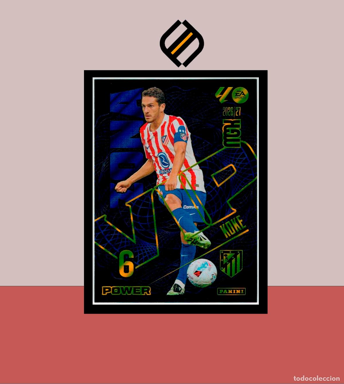 Cromos de f&uacute;tbol: MEGACRACKS 2026 2027 26 27 PANINI P400 400 KOKE ATL&Eacute;TICO MADRID COLECCI&Oacute;N MGK ZONA VIP POWER