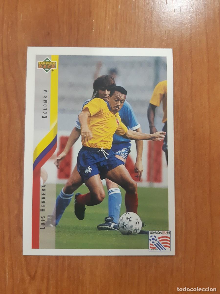 Cromos de f&uacute;tbol: N&deg;64 LUIS HERRERA COLOMBIA WORLD CUP USA 94 UPPER DECK 1994